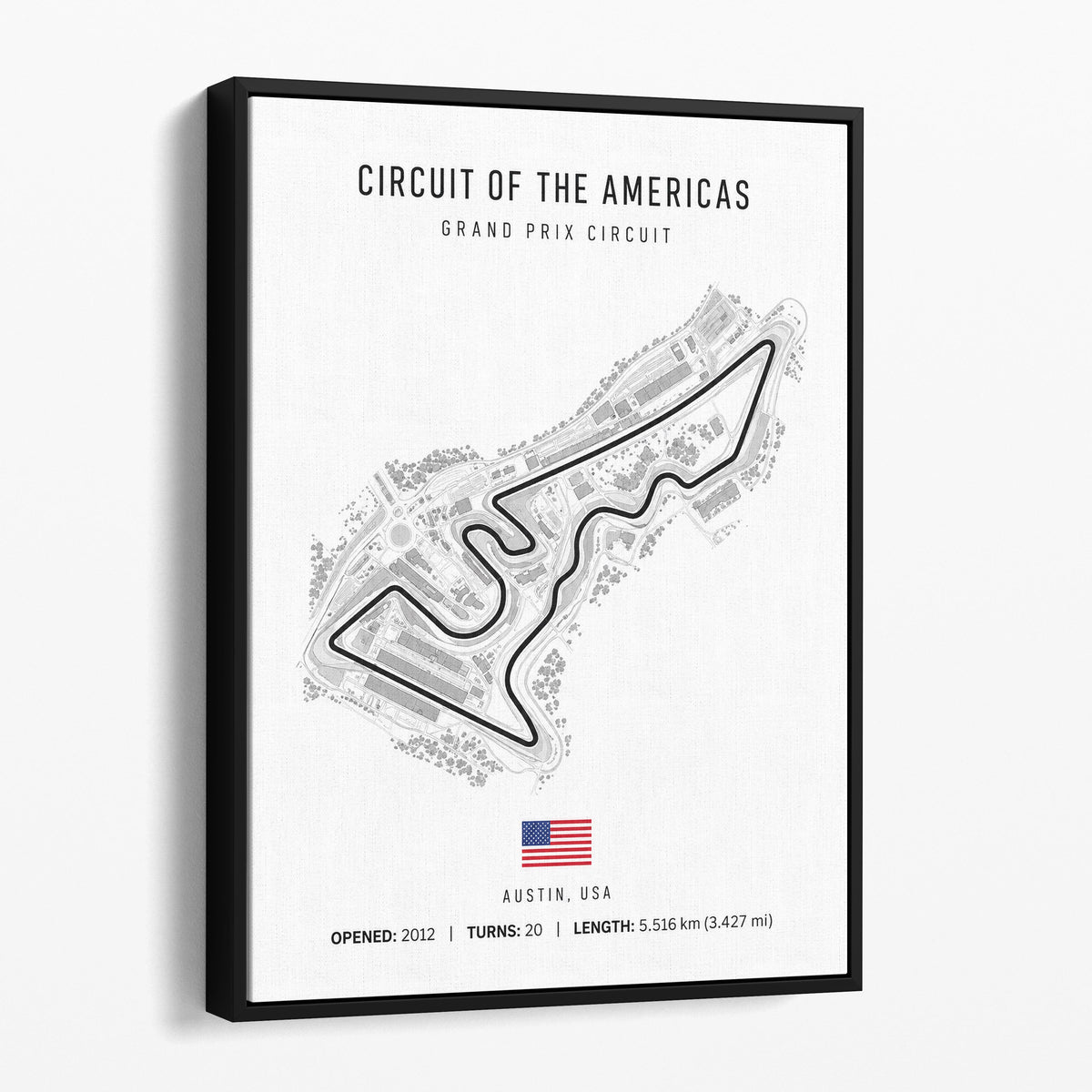 Austin Texas Grand Prix Race Track Map