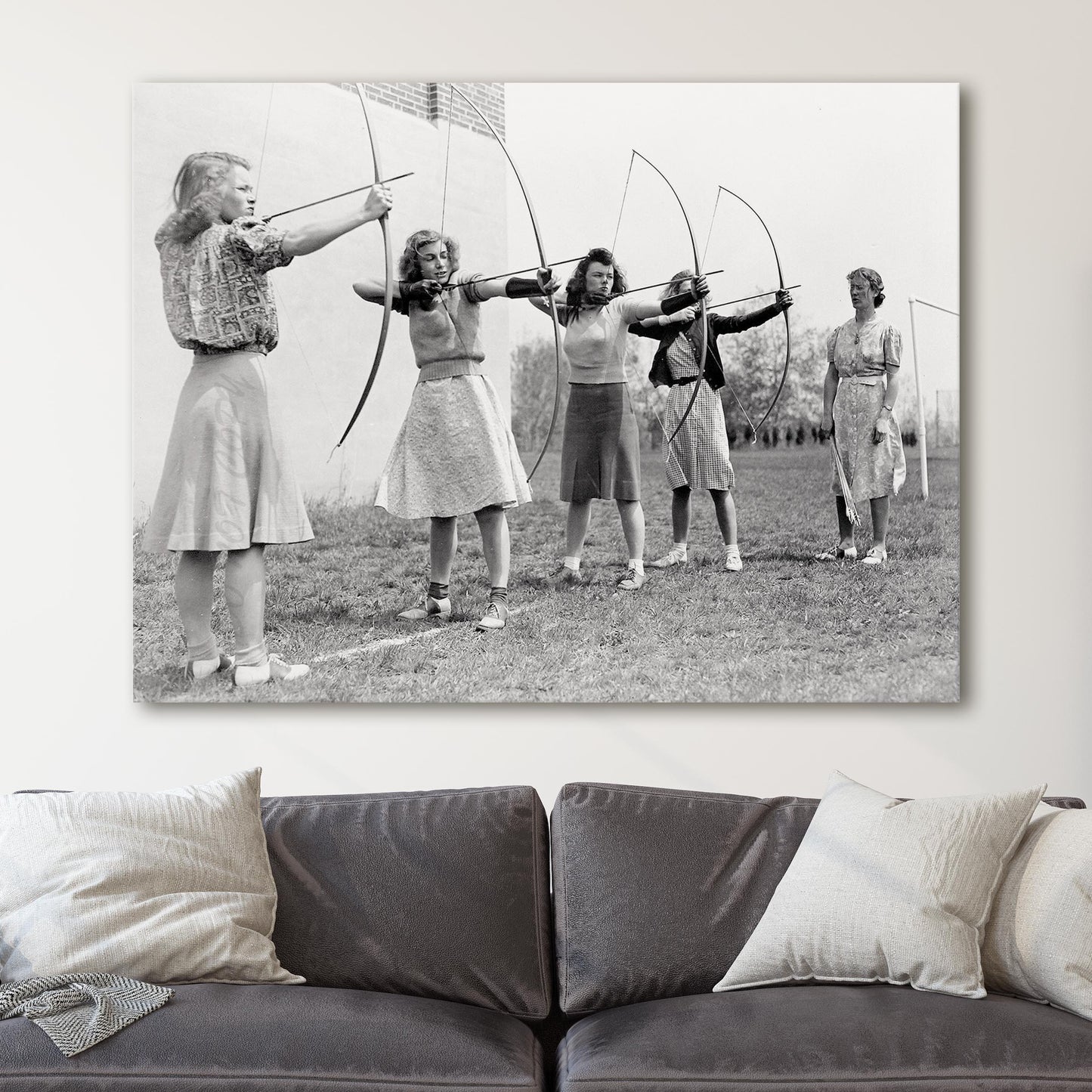 Women's Archery Lesson, Massachusetts 1940