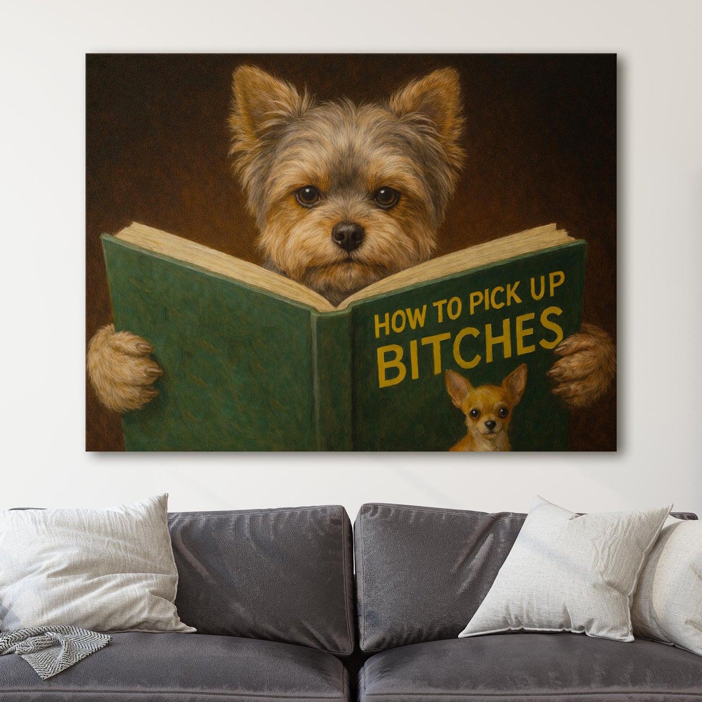 Yorkshire Terrier Reading Dog Dating Book