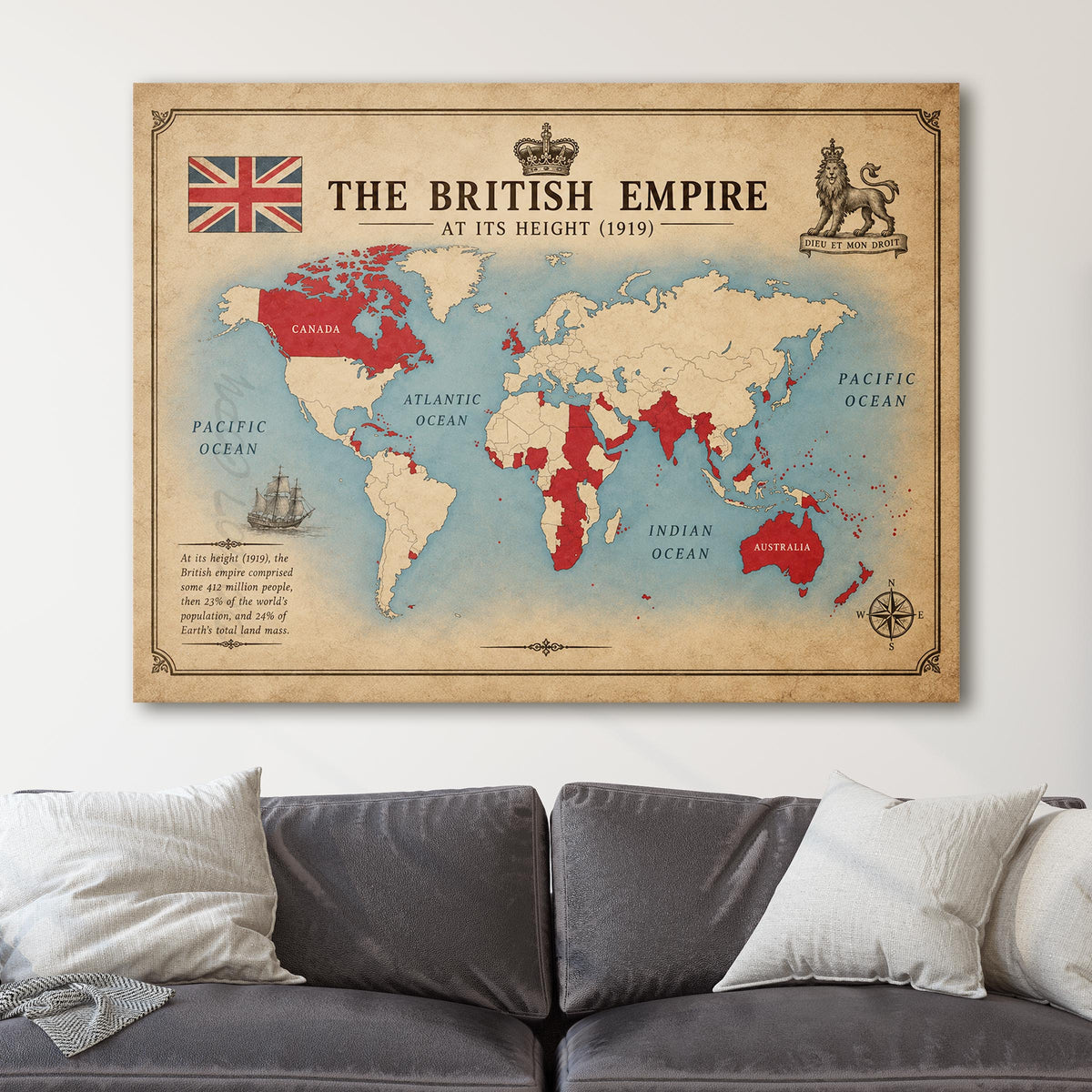 The British Empire At Its Height (1919)