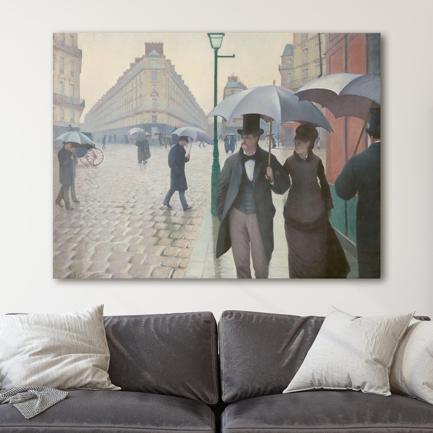 Paris Street; Rainy Day by Gustave Caillebotte