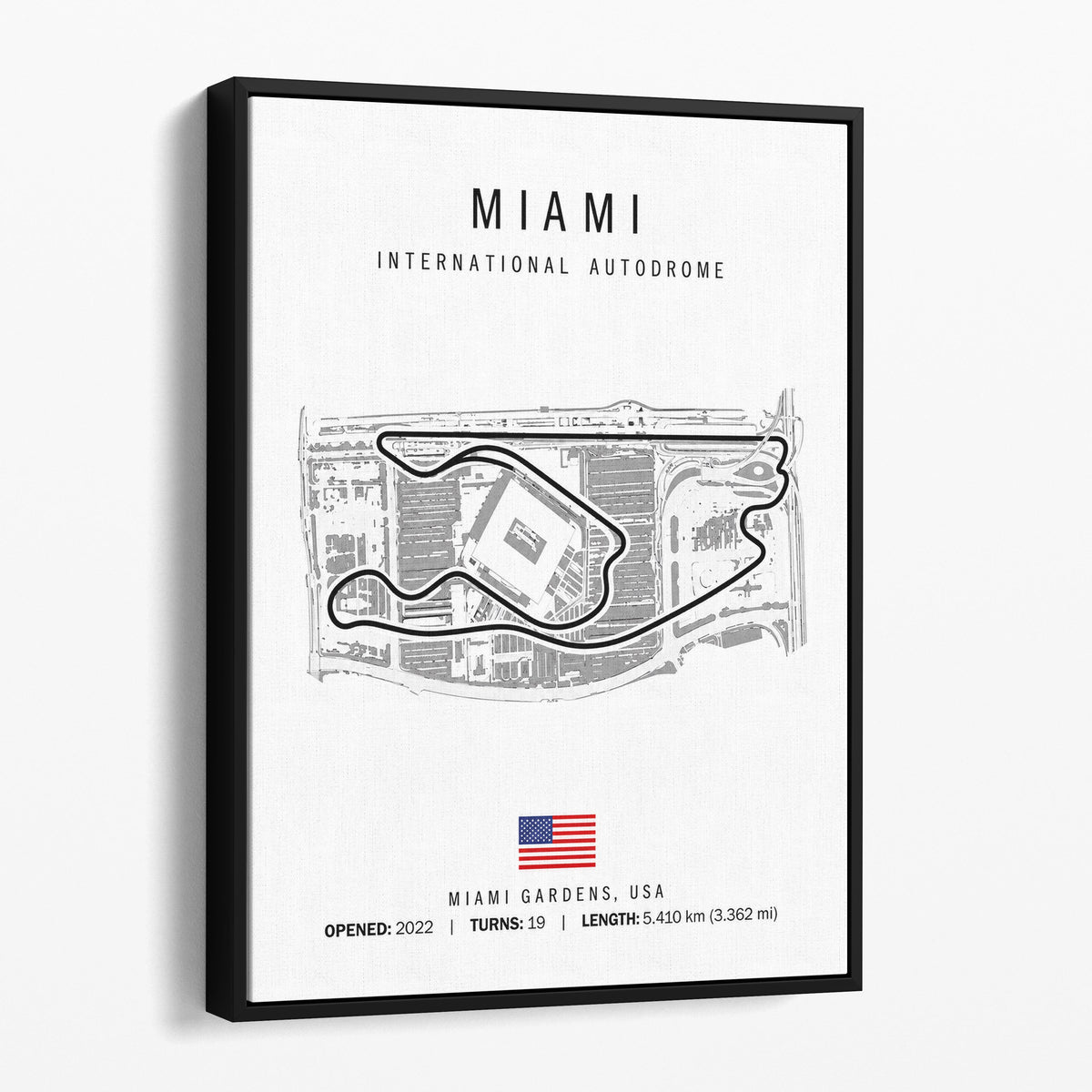 Miami Grand Prix Race Track Map