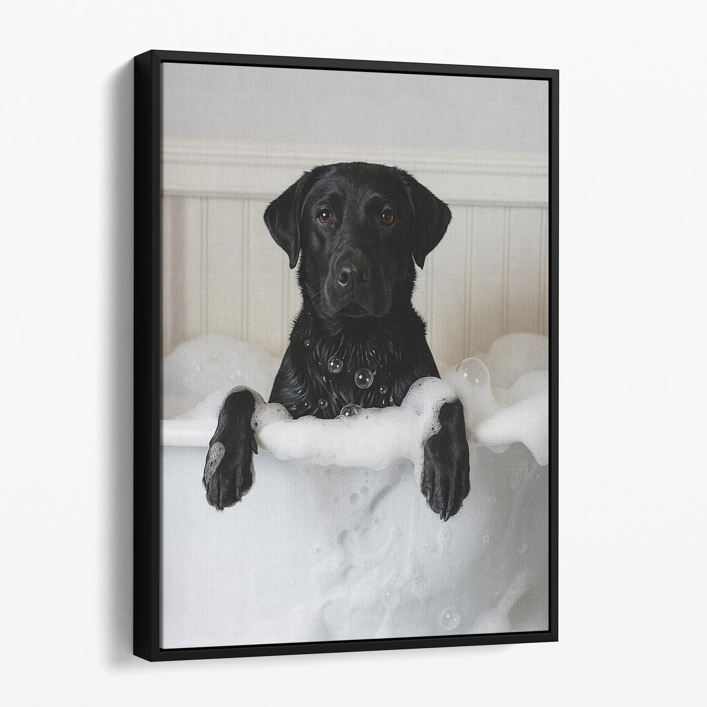 Black Labrador Dog Bubble Bath