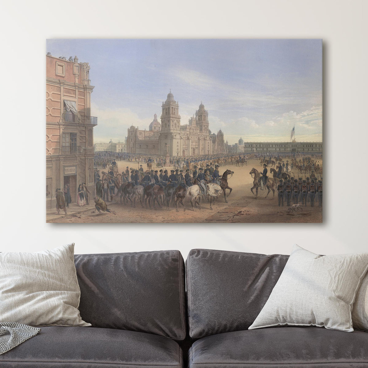 Genl. Scott's Entrance into Mexico - Carl Nebel