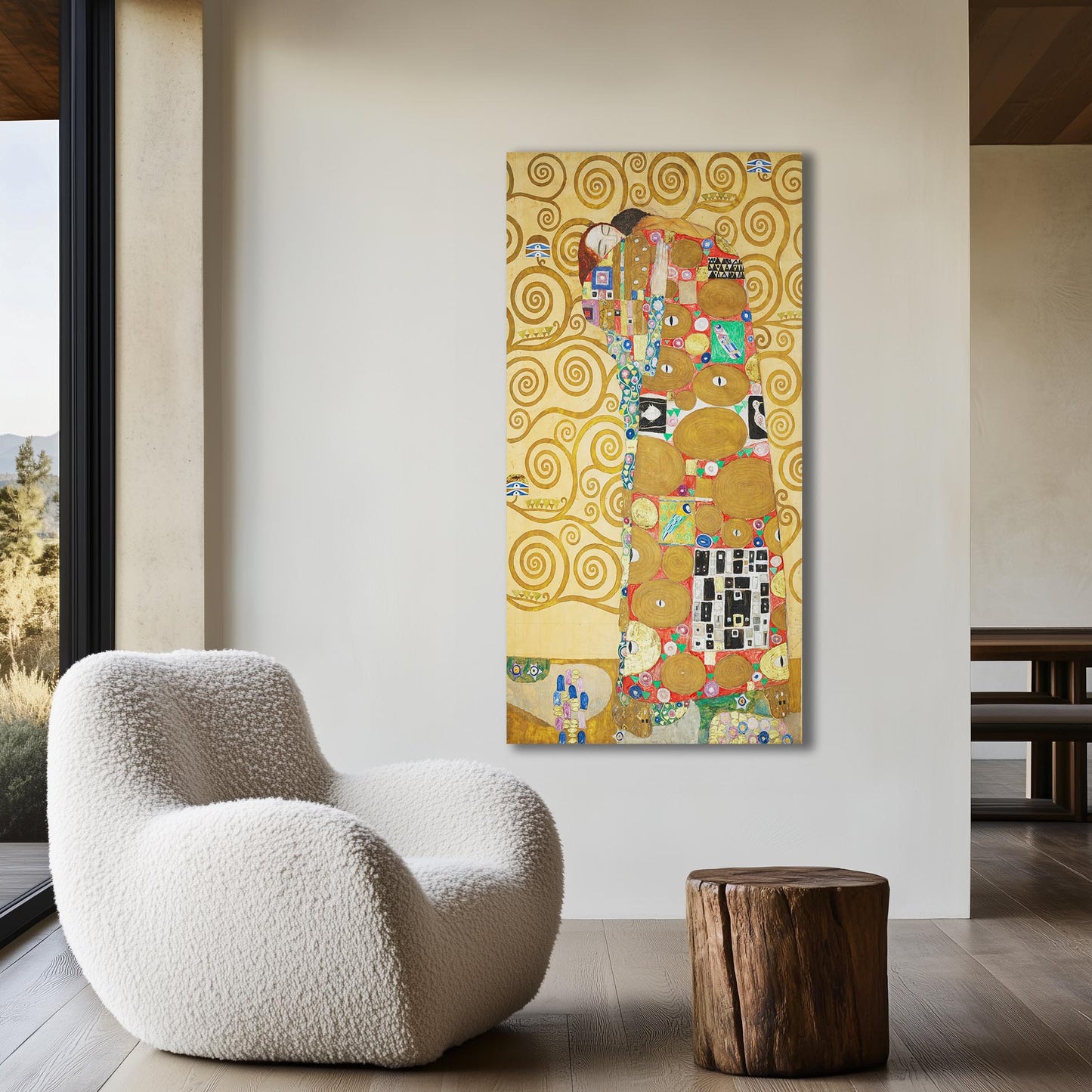 Fulfillment (The Lovers) by Gustav Klimt