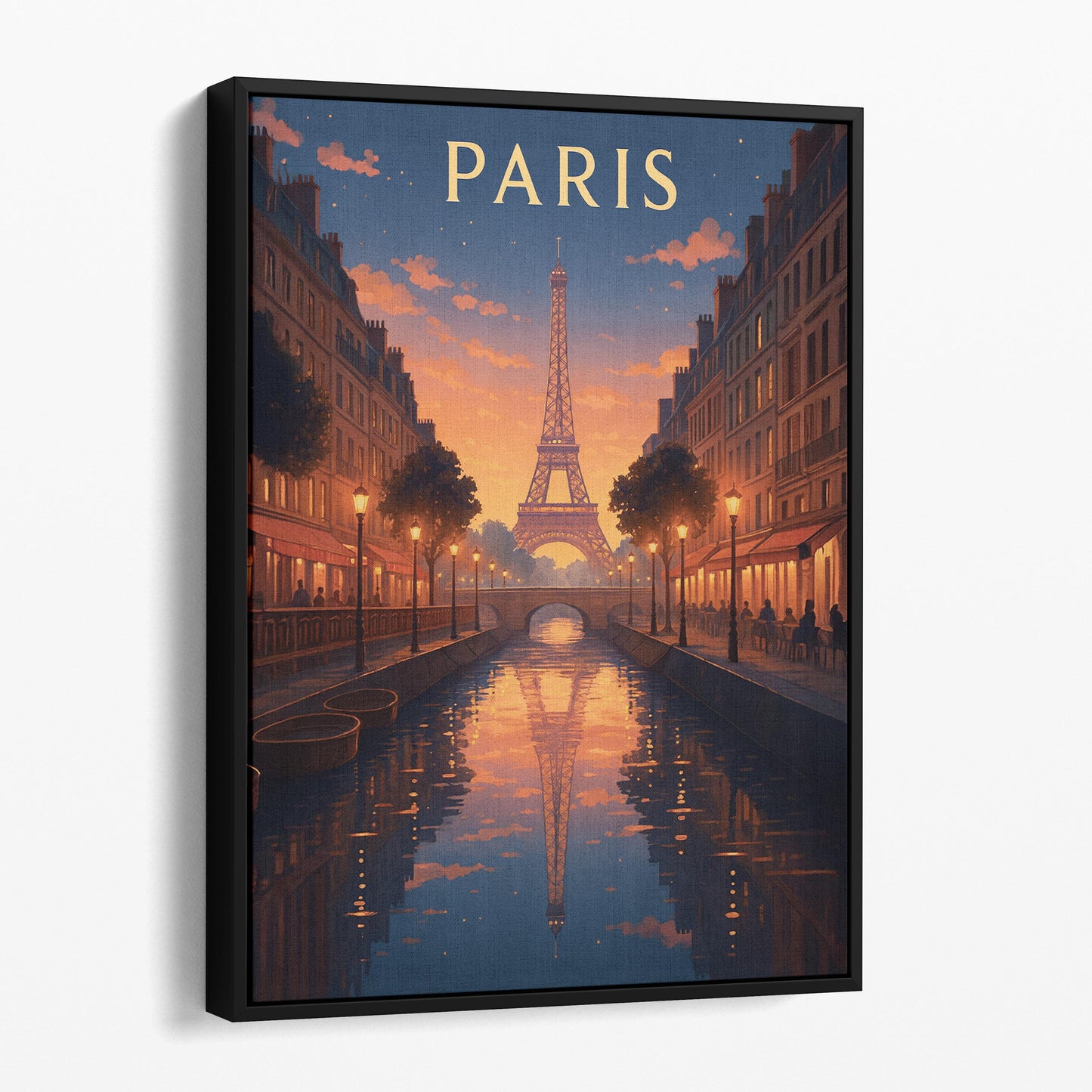 Paris France Vintage Travel Poster