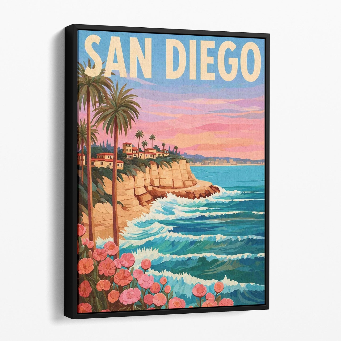 San Diego Vintage Travel Poster