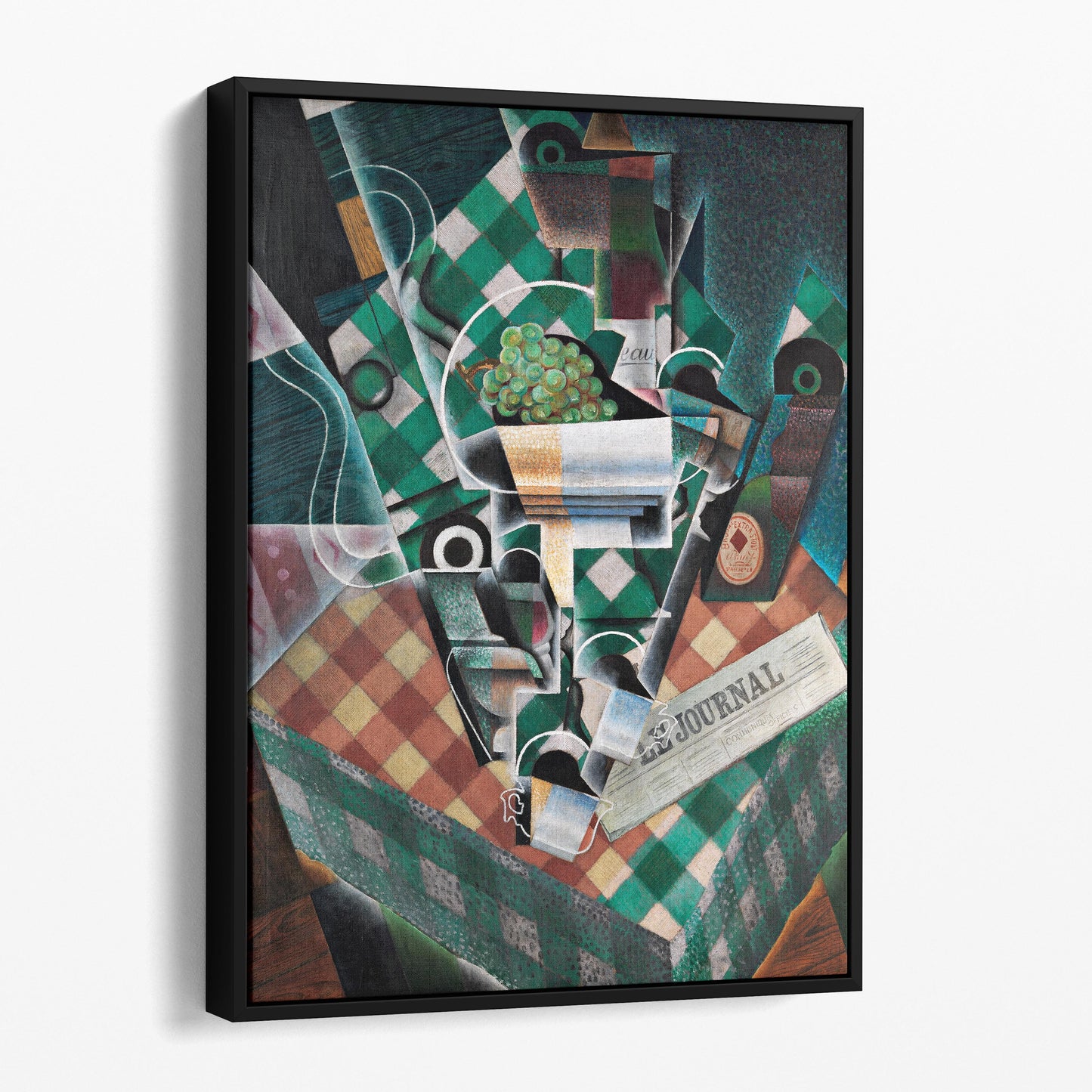 Still Life with Checked Tablecloth by Juan Gris