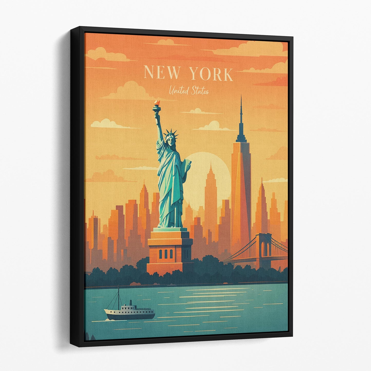 New York City Vintage Travel Poster