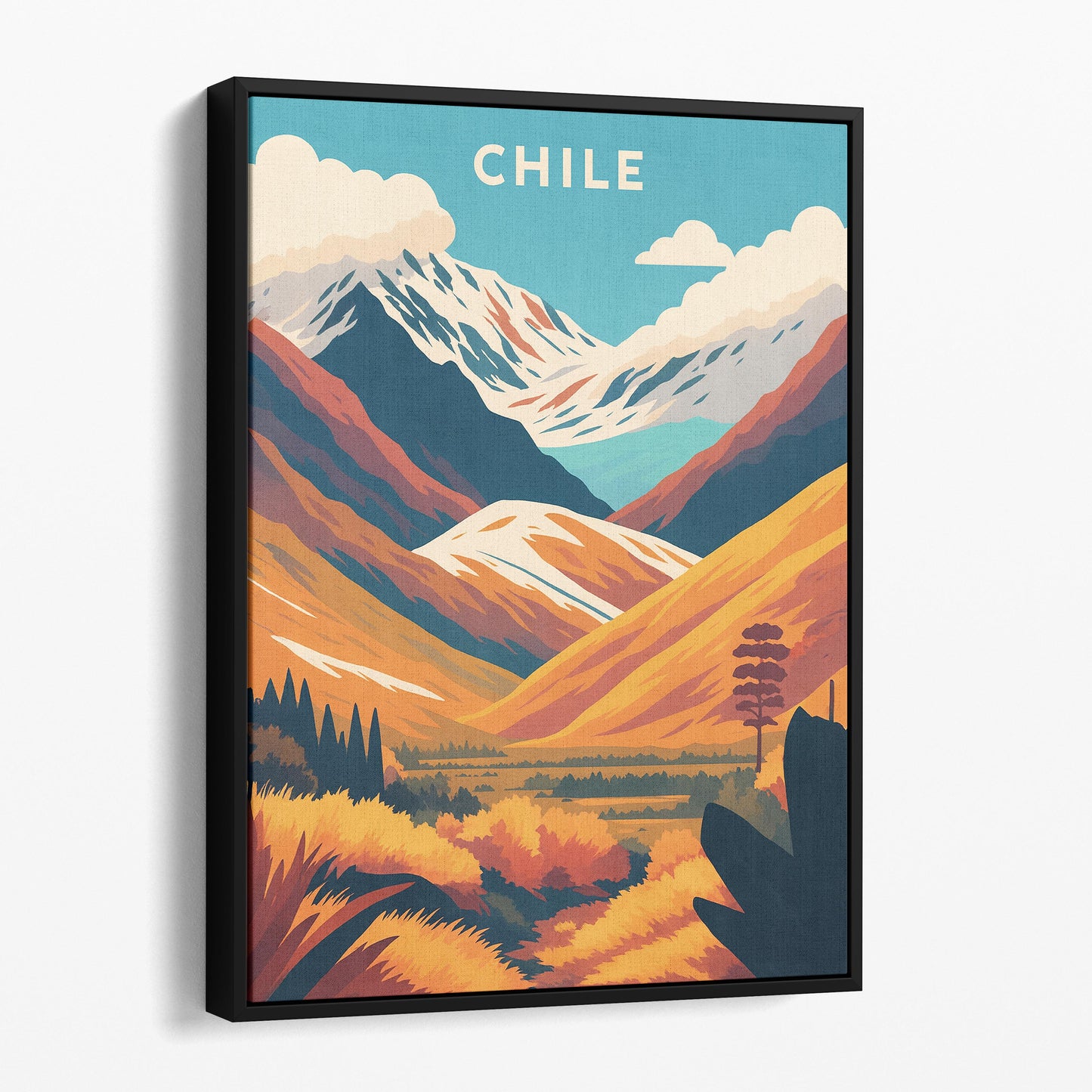 Chile Vintage Travel Poster