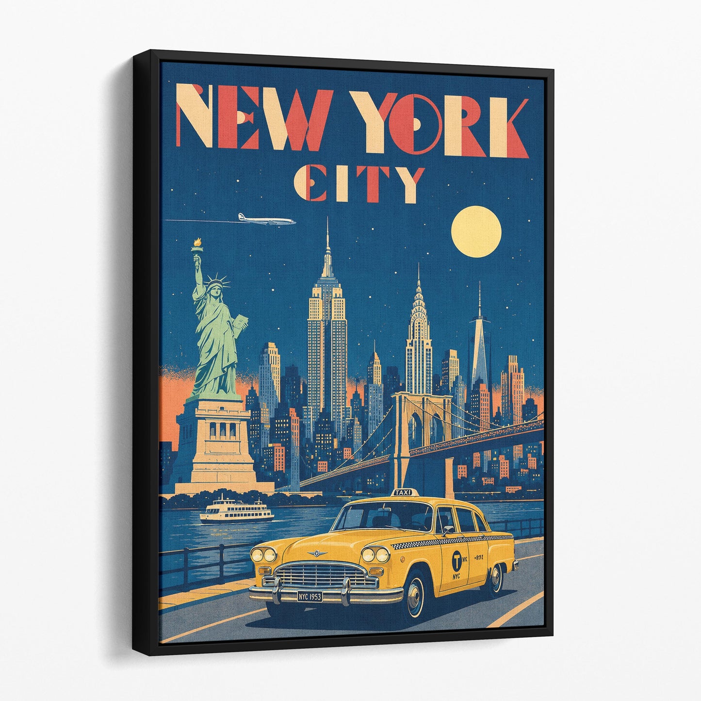 New York City Vintage Travel Poster