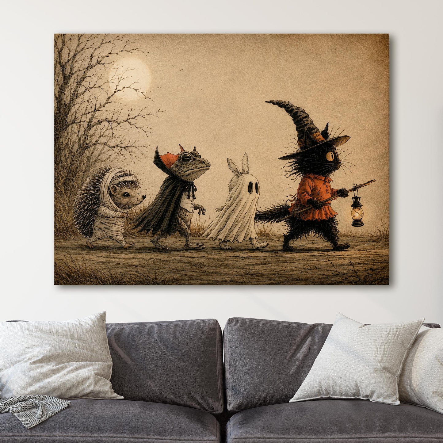 Moonlit Halloween Friends