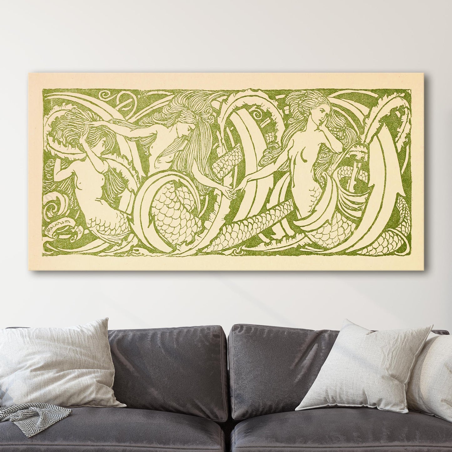 Art Nouveau Mermaid Illustration