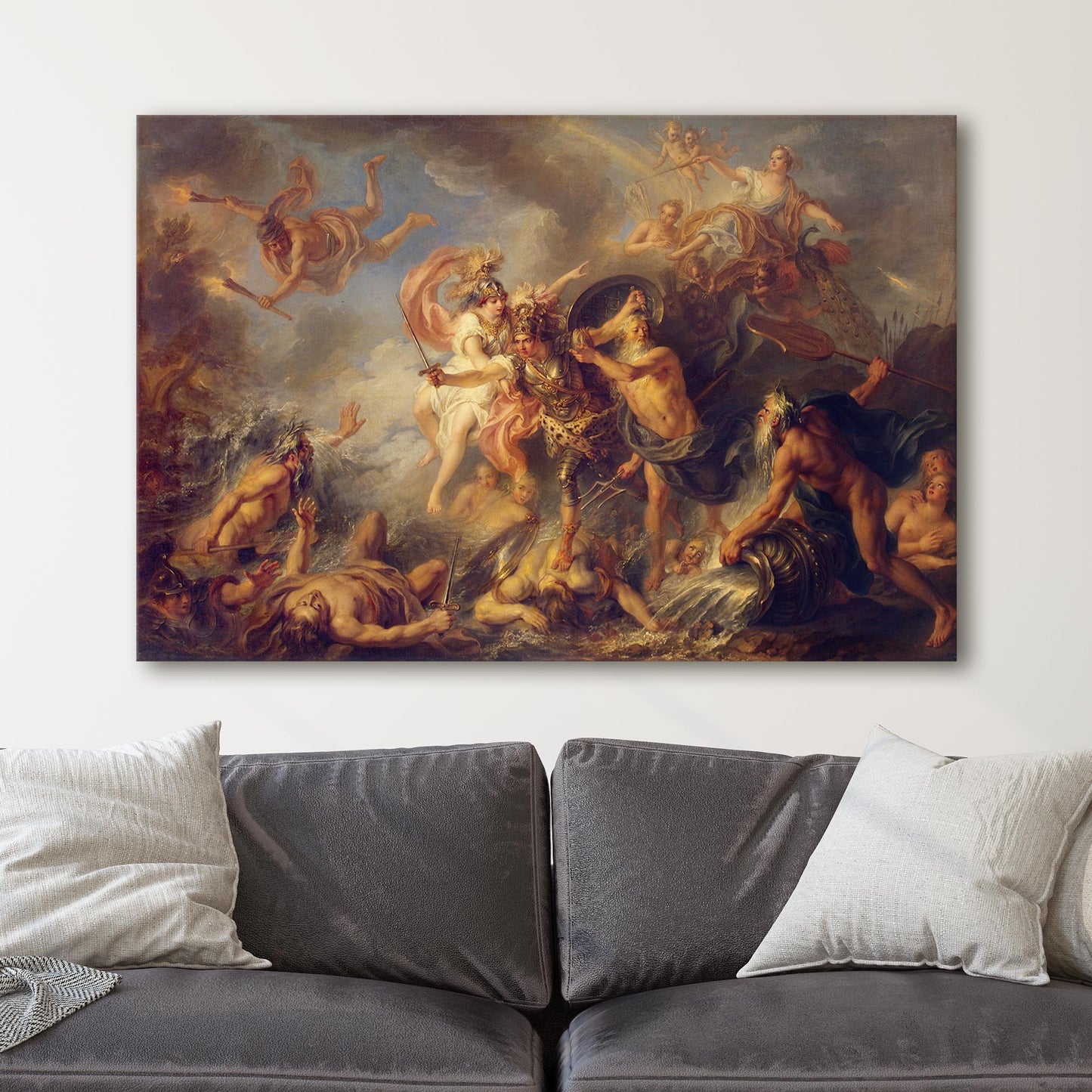 Fury of Achilles by Charles-Antoine Coypel
