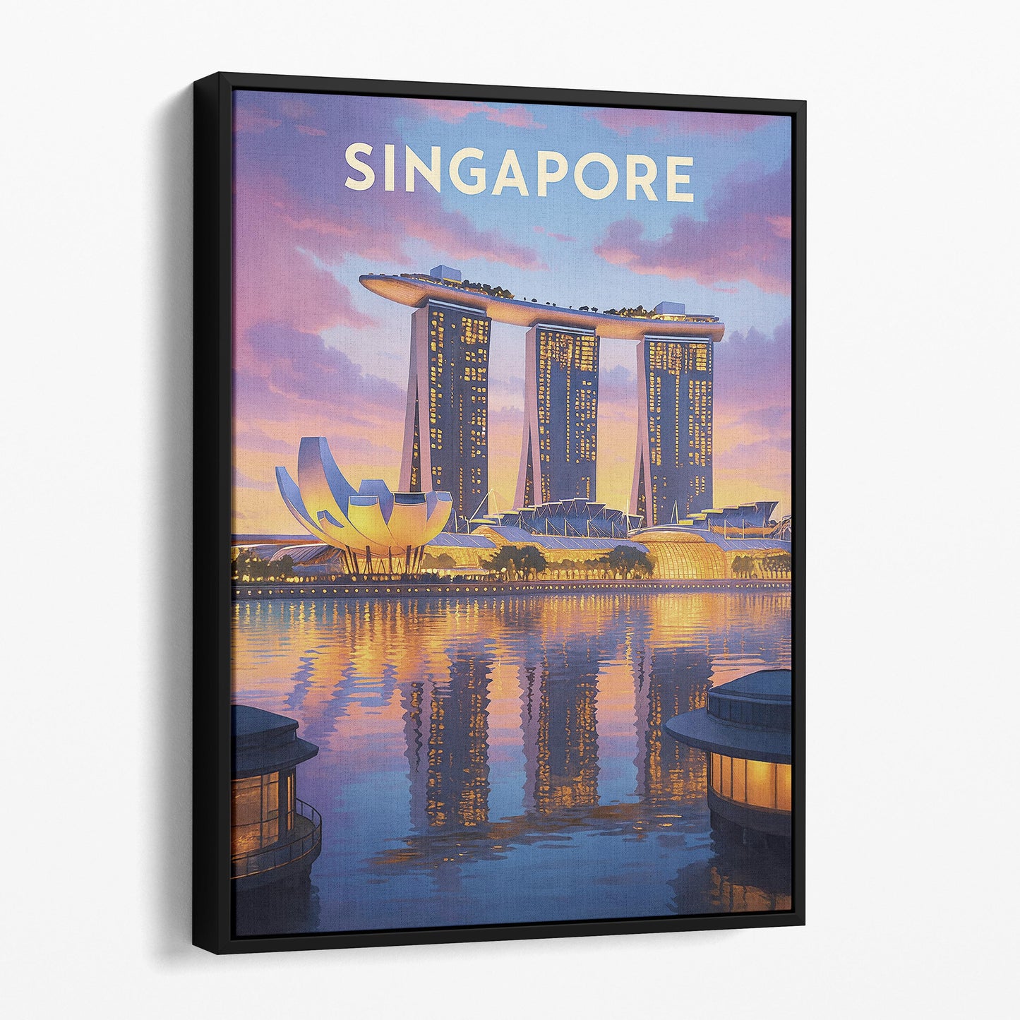 Singapore Vintage Travel Poster