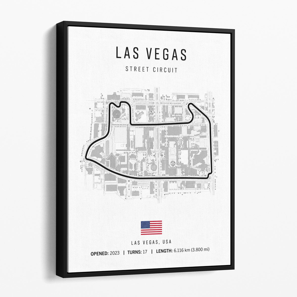 Las Vegas Grand Prix Race Track Map