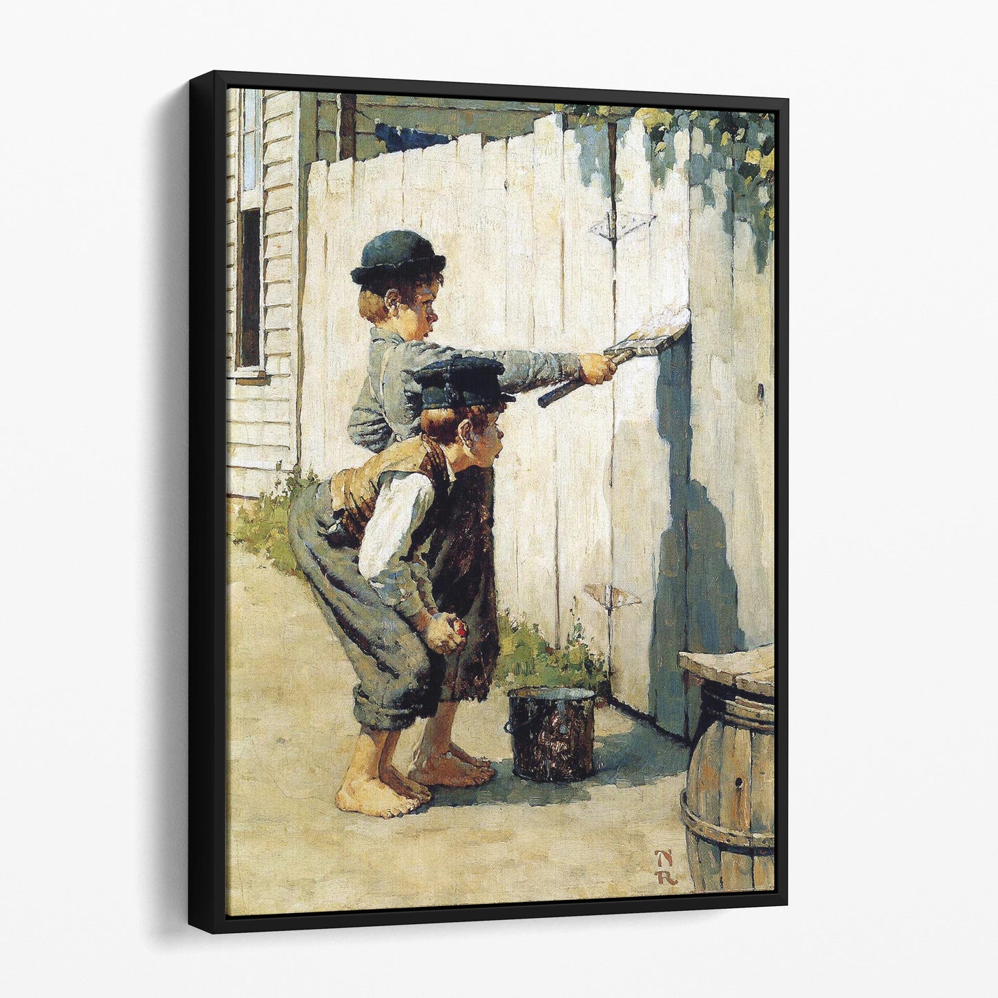 Tom Sawyer (Whitewashing the Fence), 1936 - Norman Rockwell