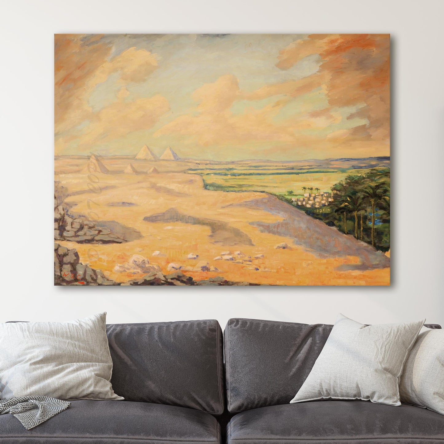The Giza Pyramids at Cairo - Winston Churchill