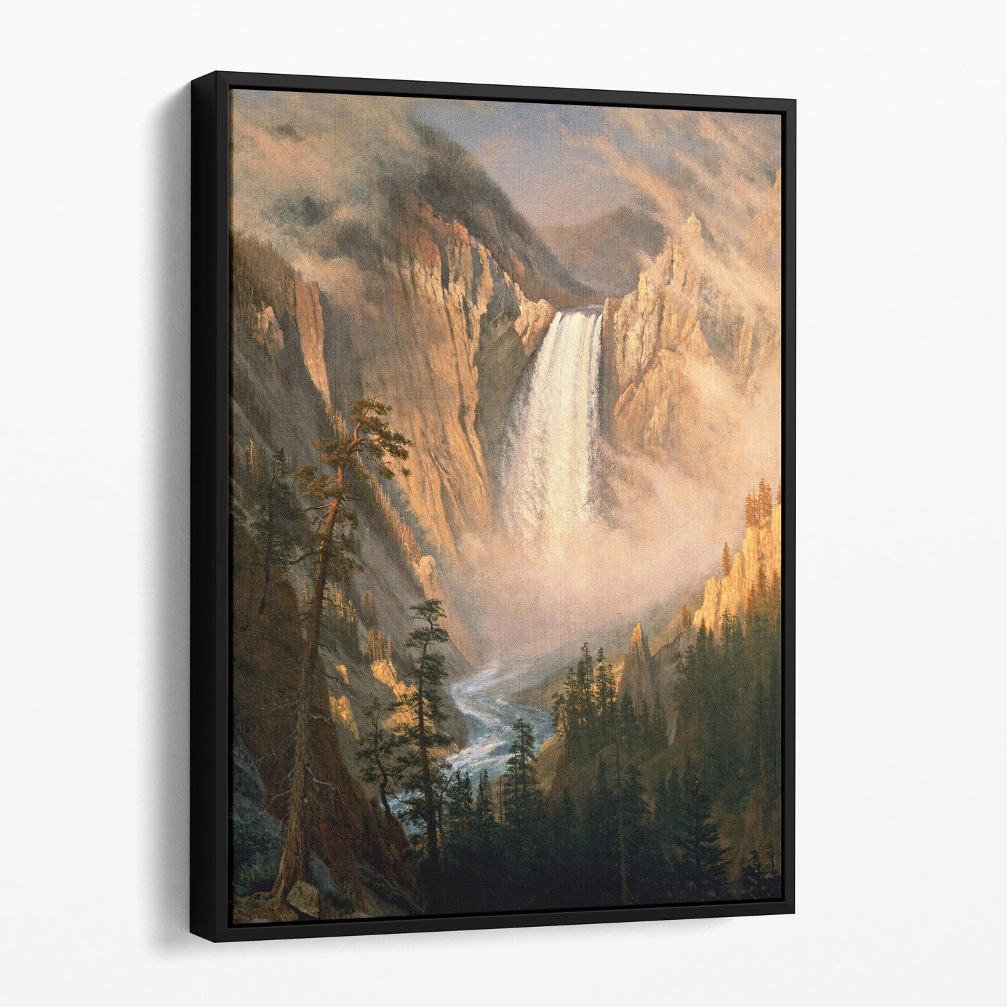 Yellowstone Falls by Albert Bierstadt