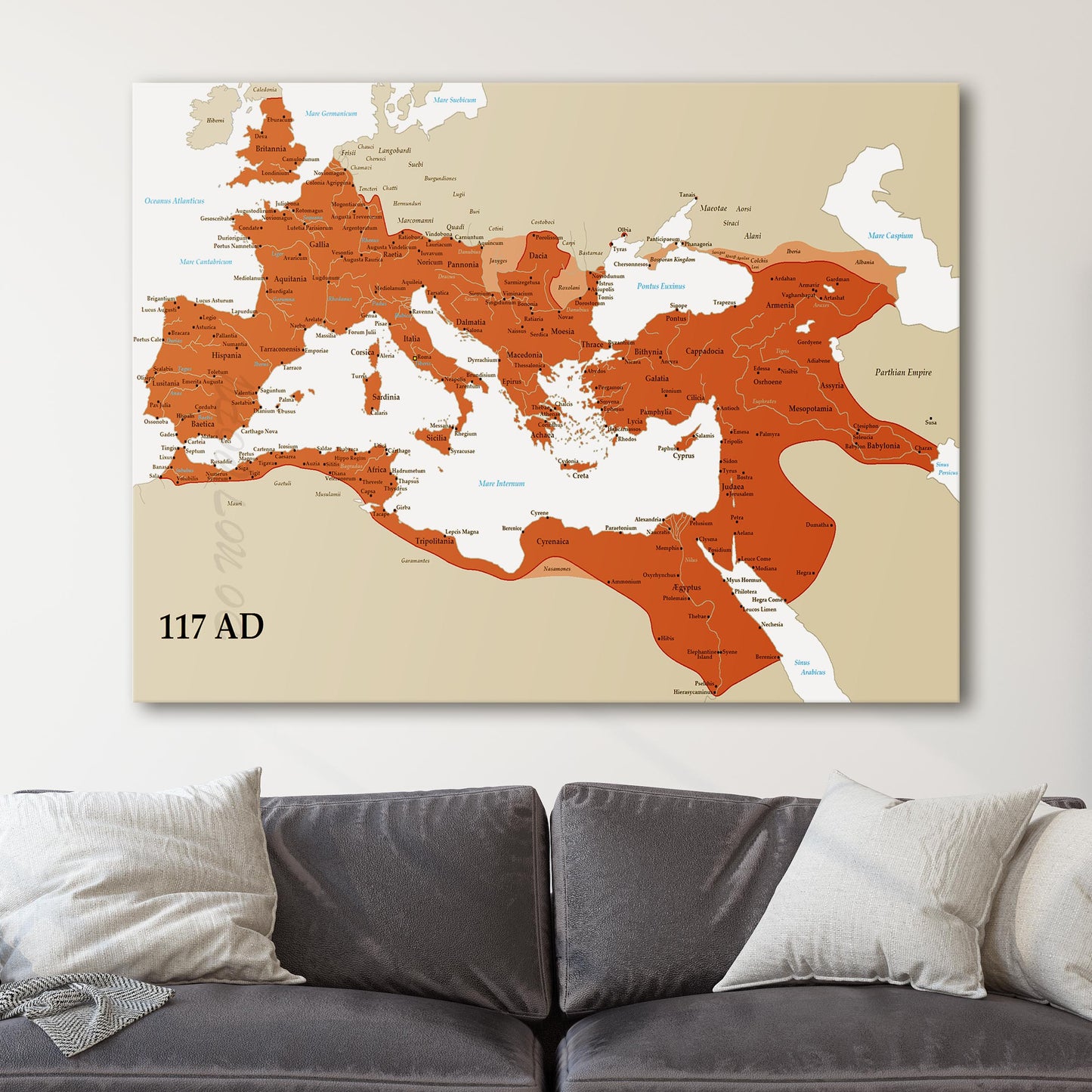 The Roman Empire At Its Peak, 117 AD