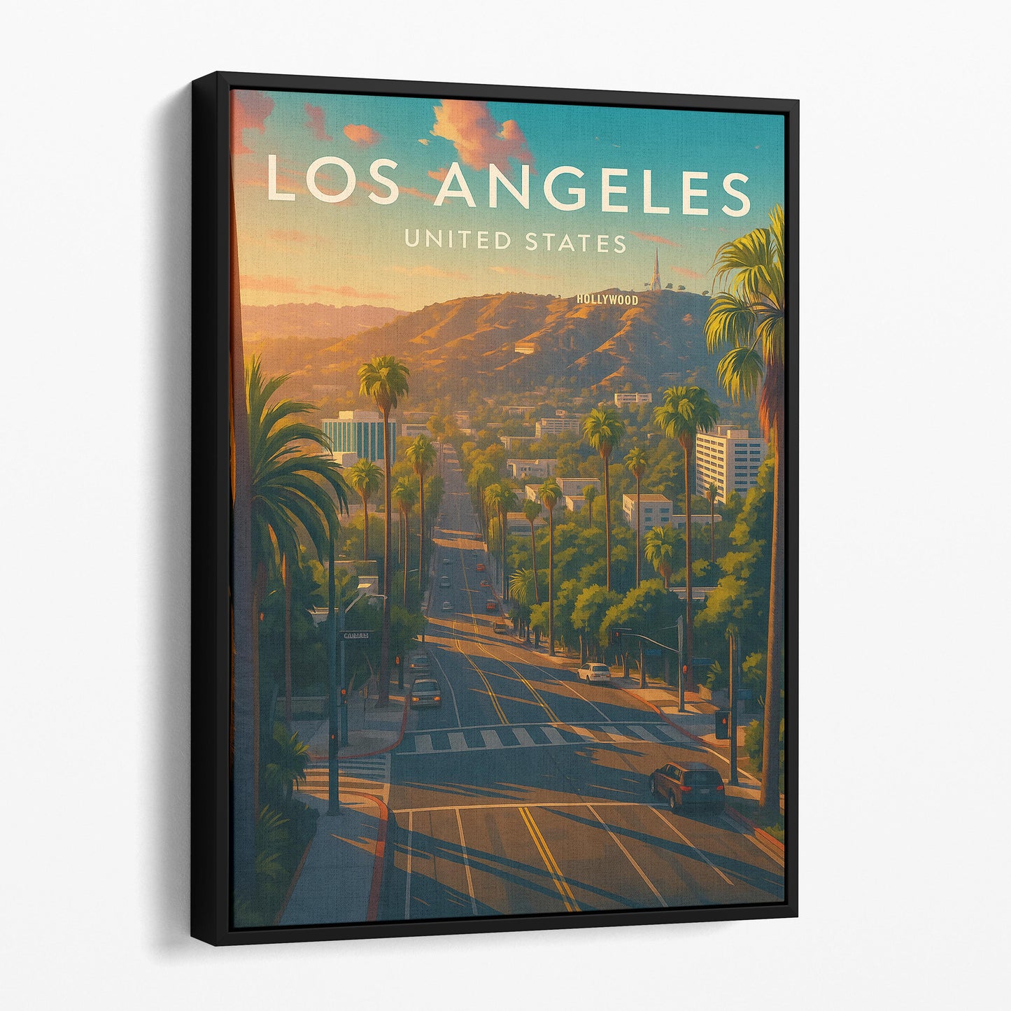 Los Angeles California Vintage Travel Poster