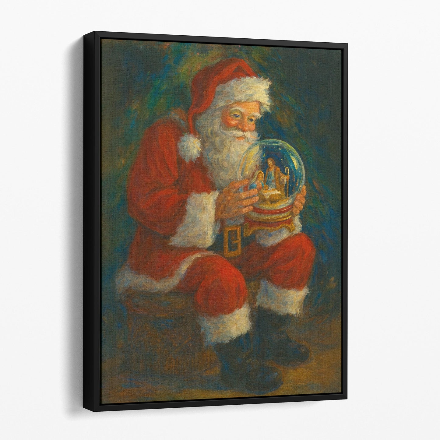 Santa Claus With Snow Globe