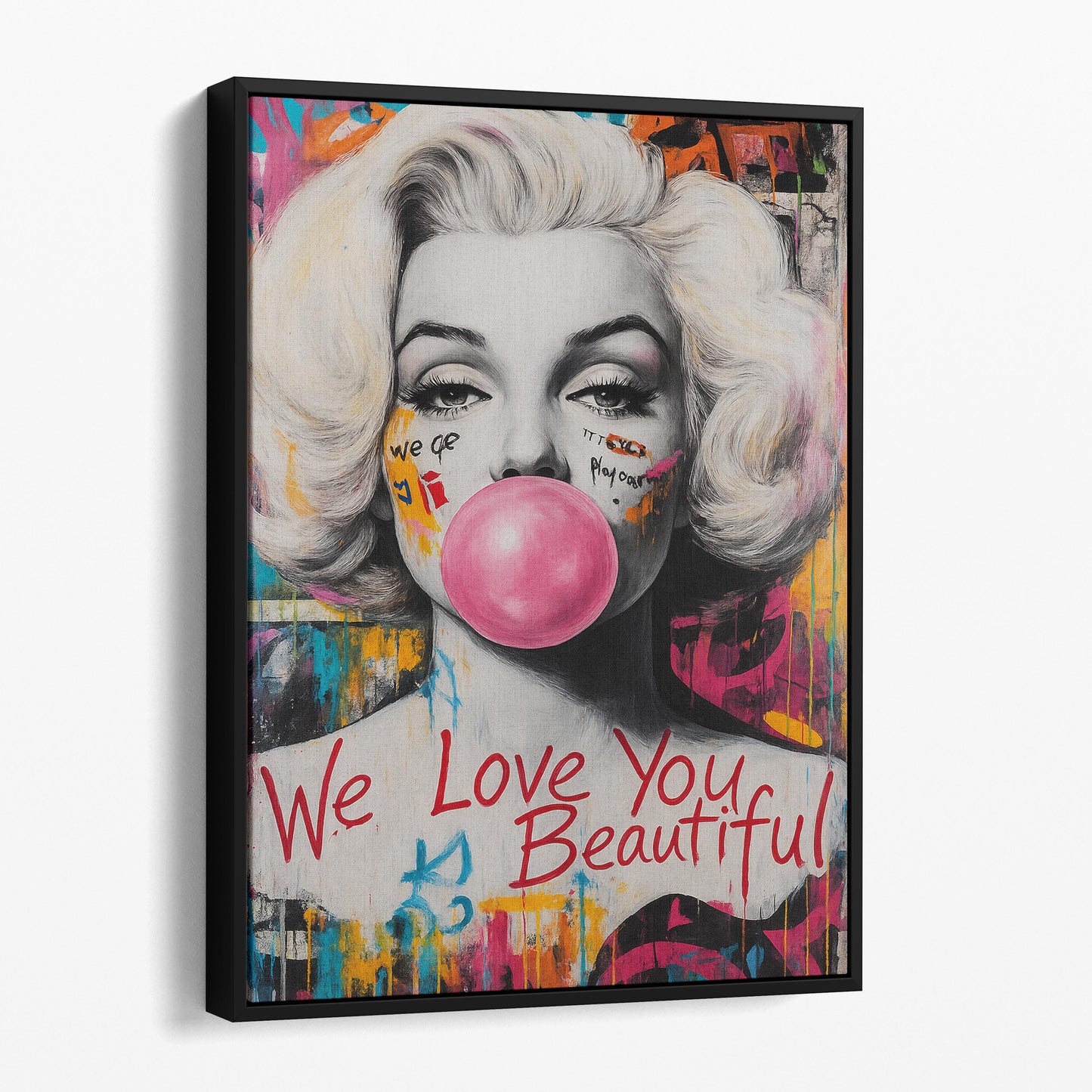 Marilyn Bubble Gum Girl - We Love You Beautiful