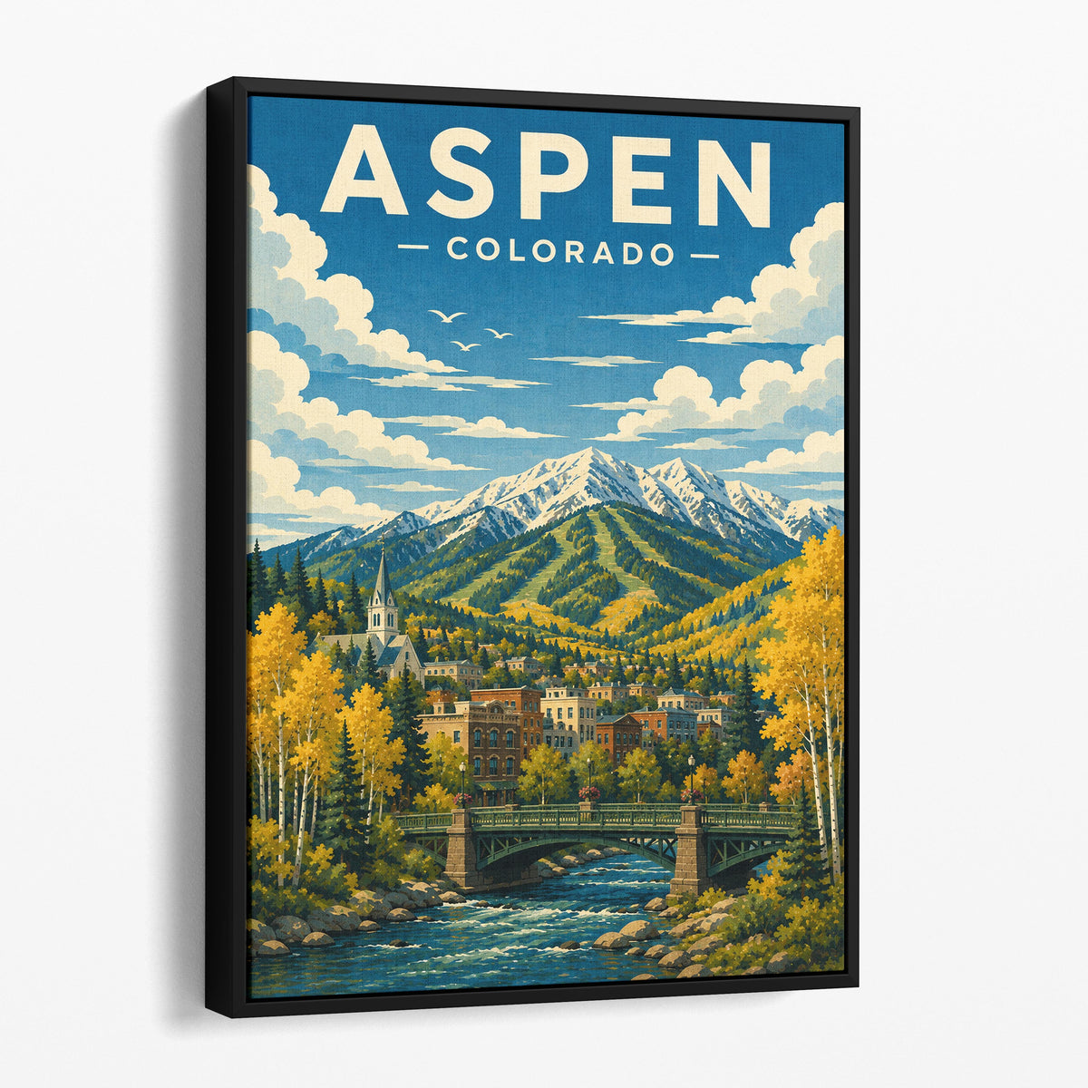 Aspen Colorado Travel Poster
