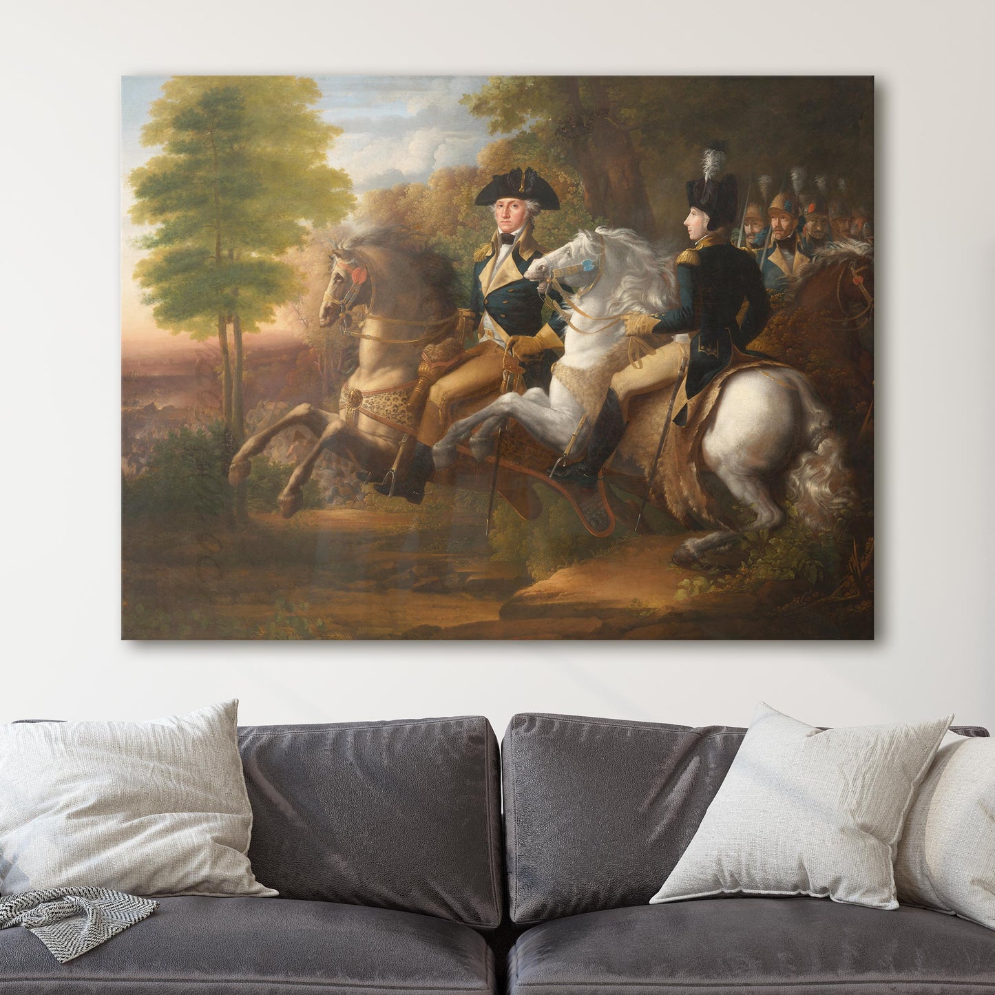Washington and Lafayette at the Battle of Brandywine
