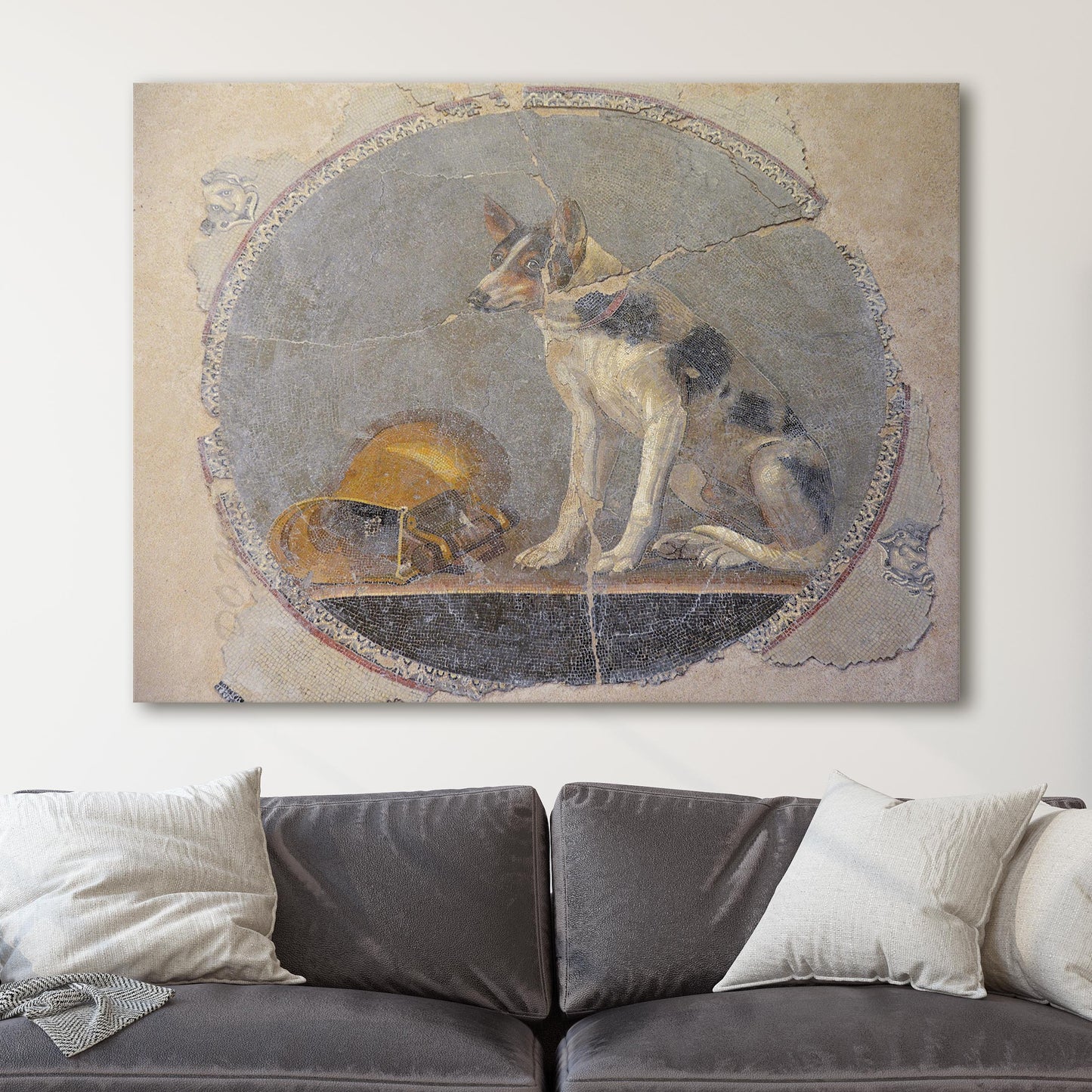 Mosaic of a Dog, Ptolemaic Period, 2nd Century BC