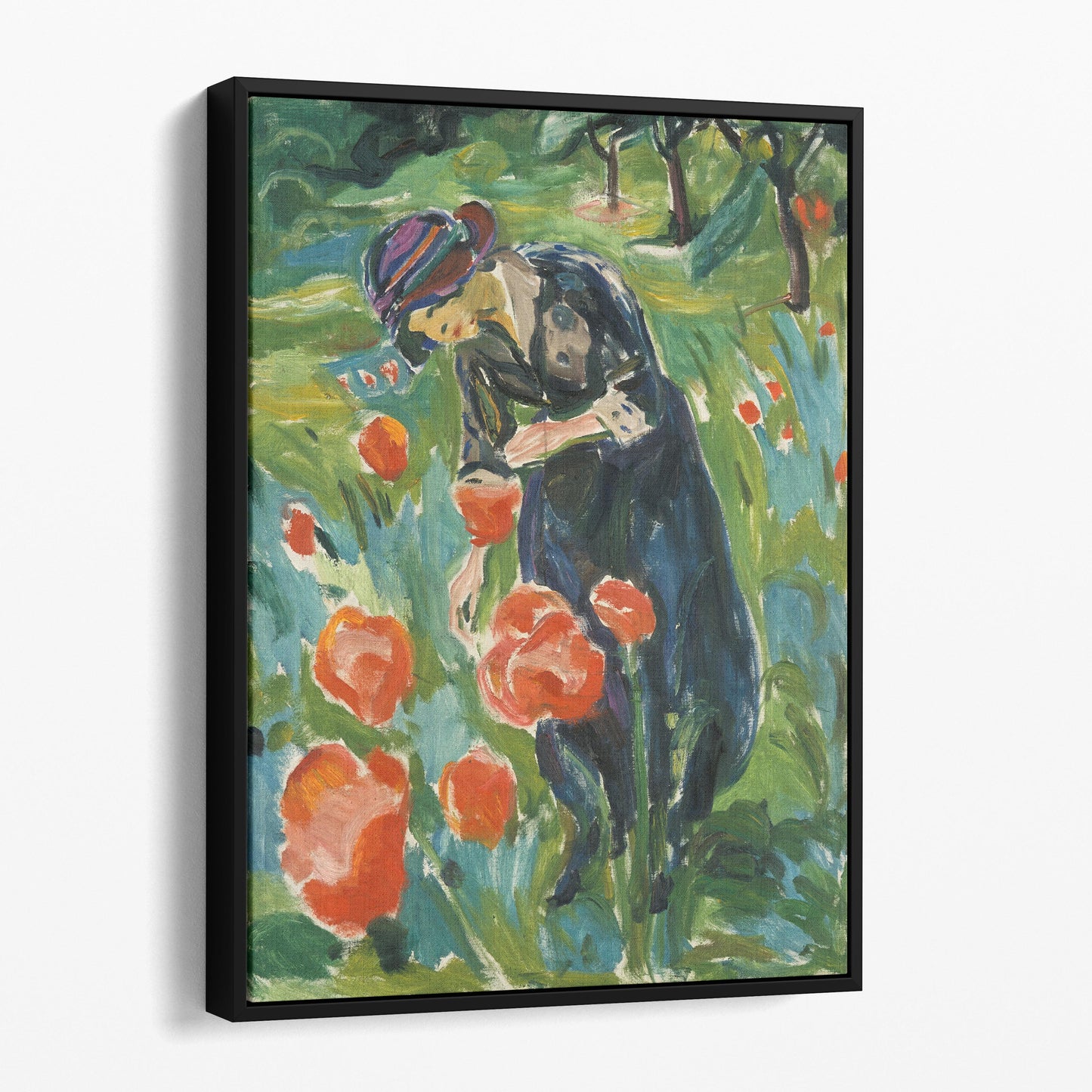 Woman with Poppies by Edvard Munch