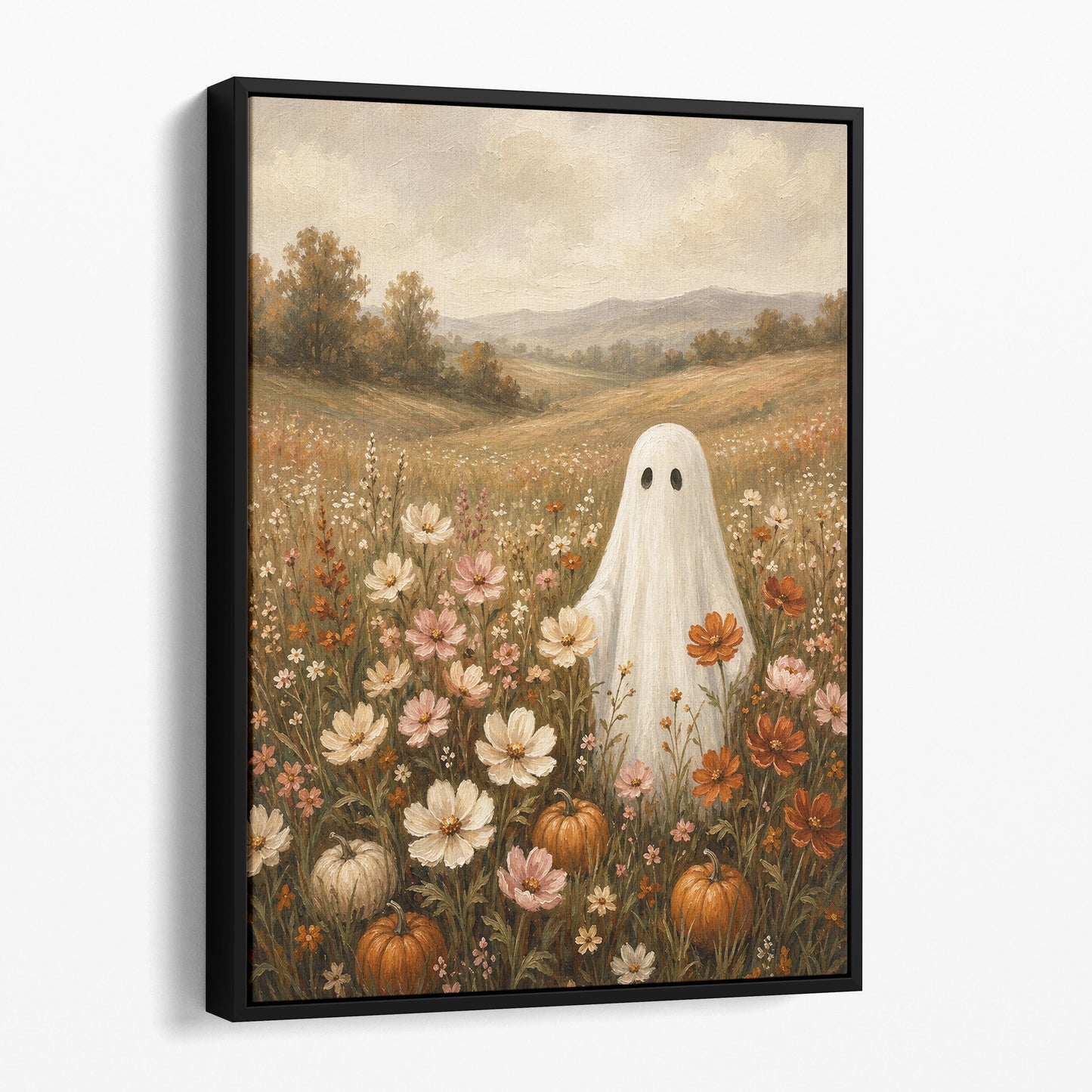 Cute Ghost in Wildflowers