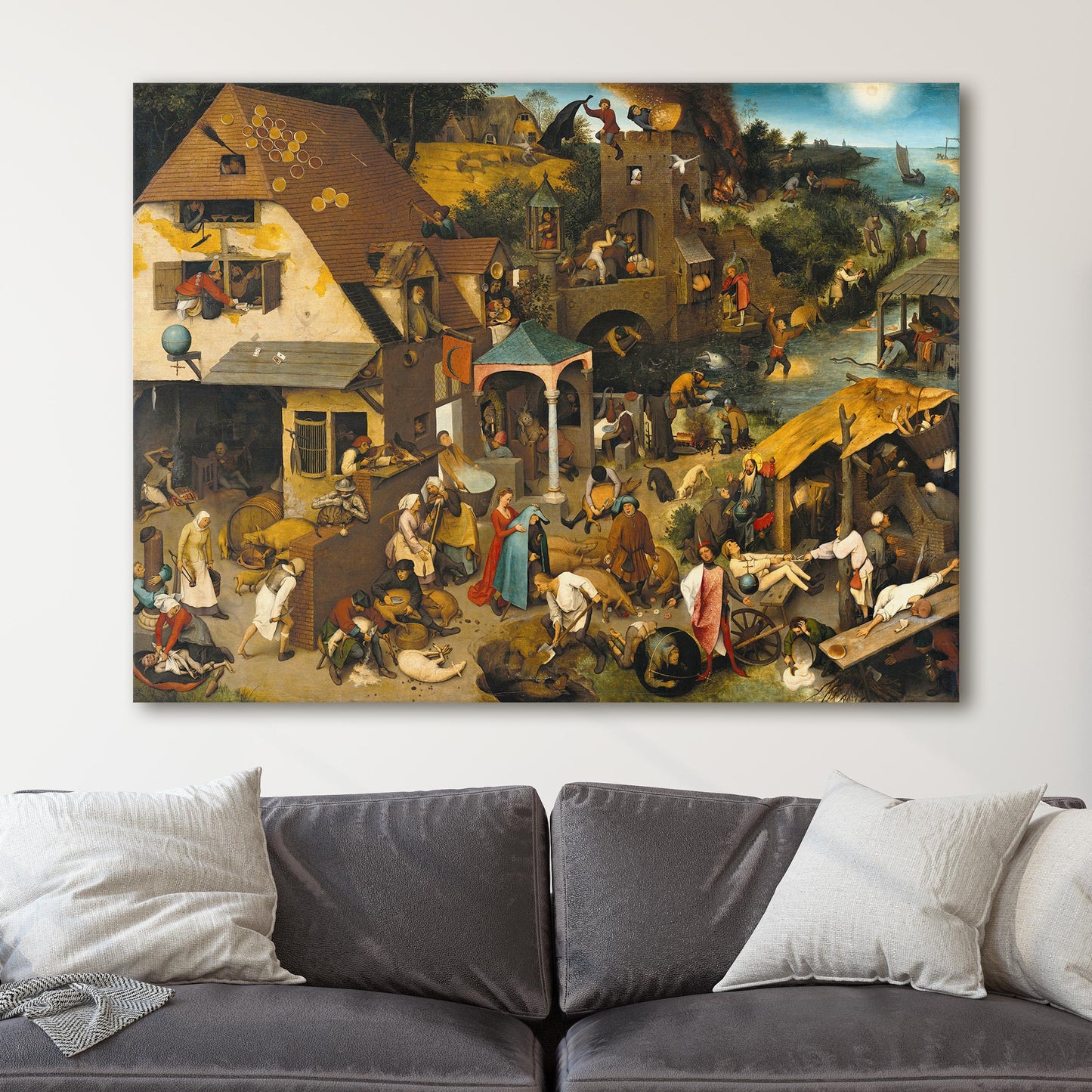 Netherlandish Proverbs, 1559 - Pieter Bruegel the Elder