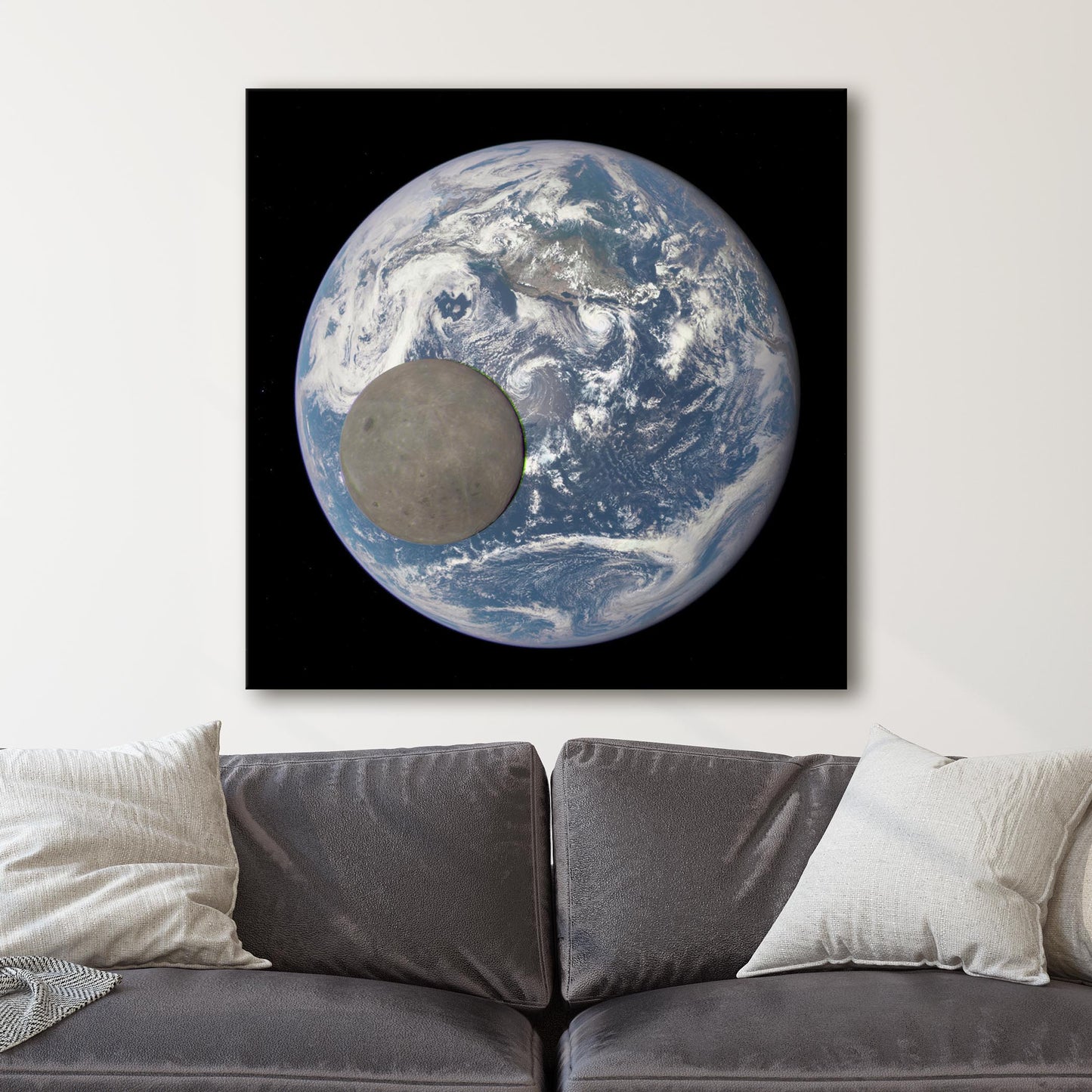 Moon Crosses In Front Of Earth