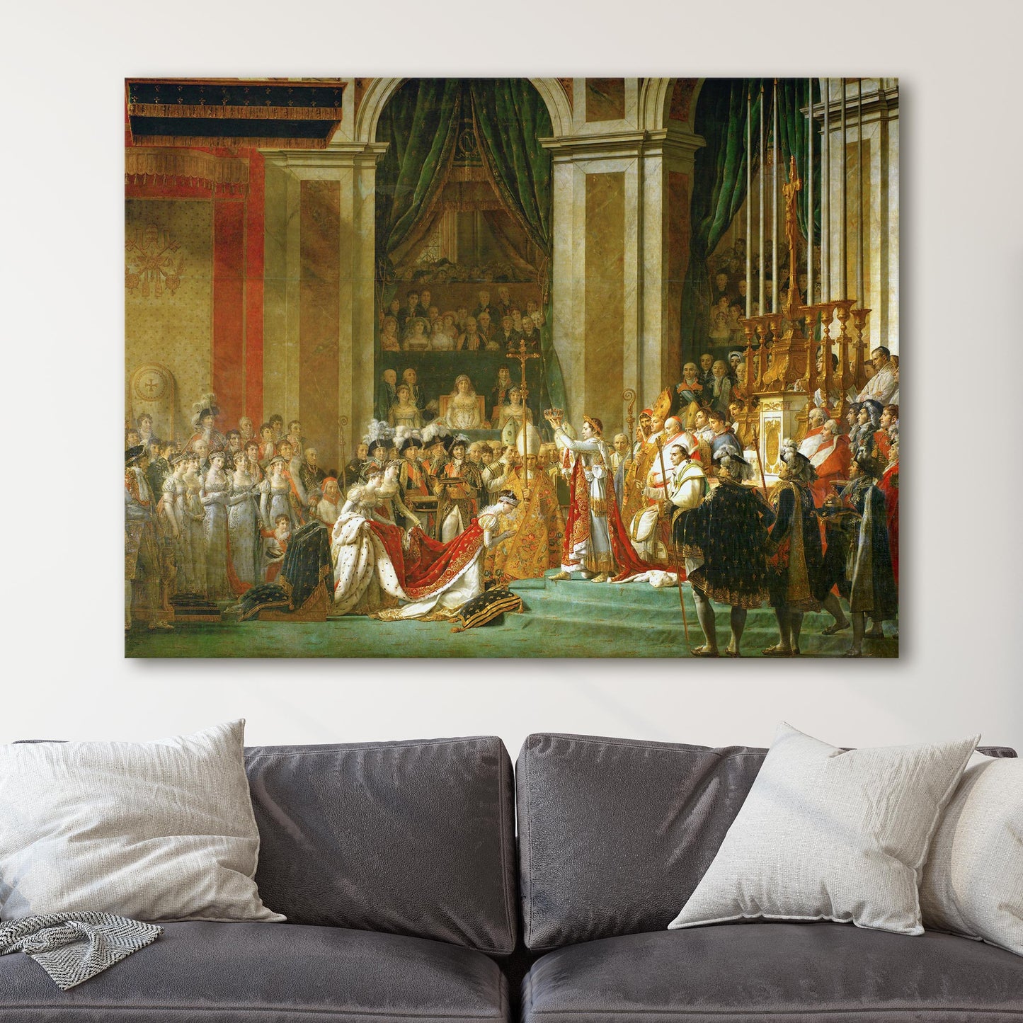 The Coronation of Napoleon 1807 by Jacques-Louis David