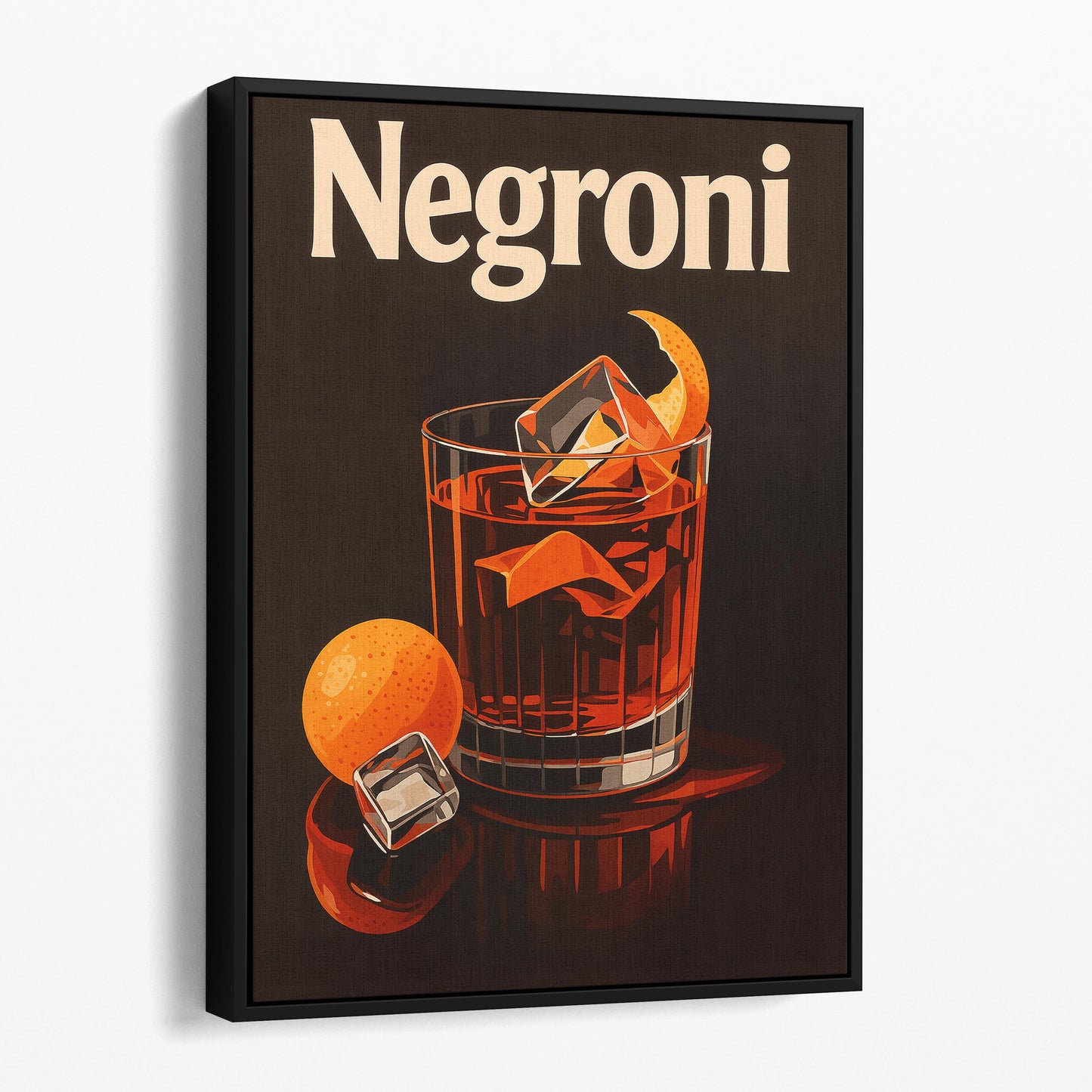 Negroni Vintage Drinks Poster