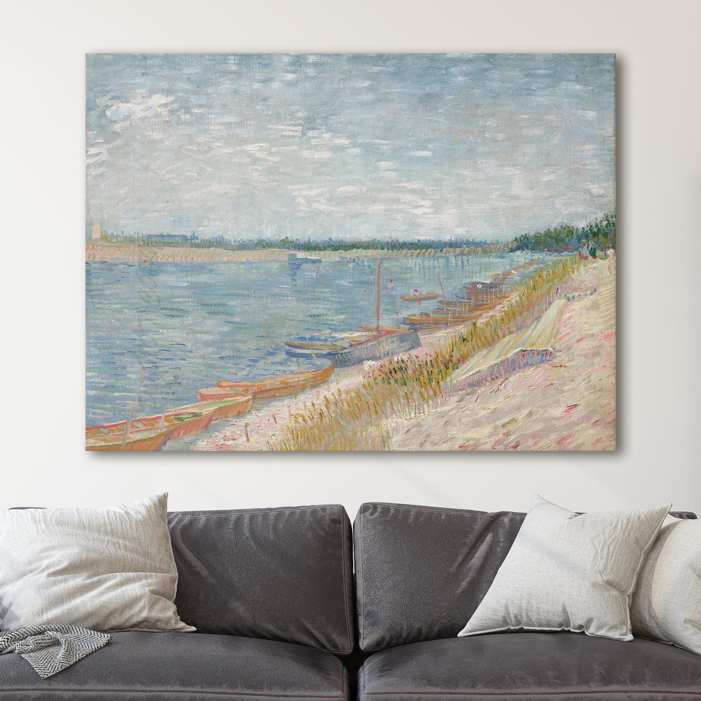 Moored Boats, 1887 by Van Gogh