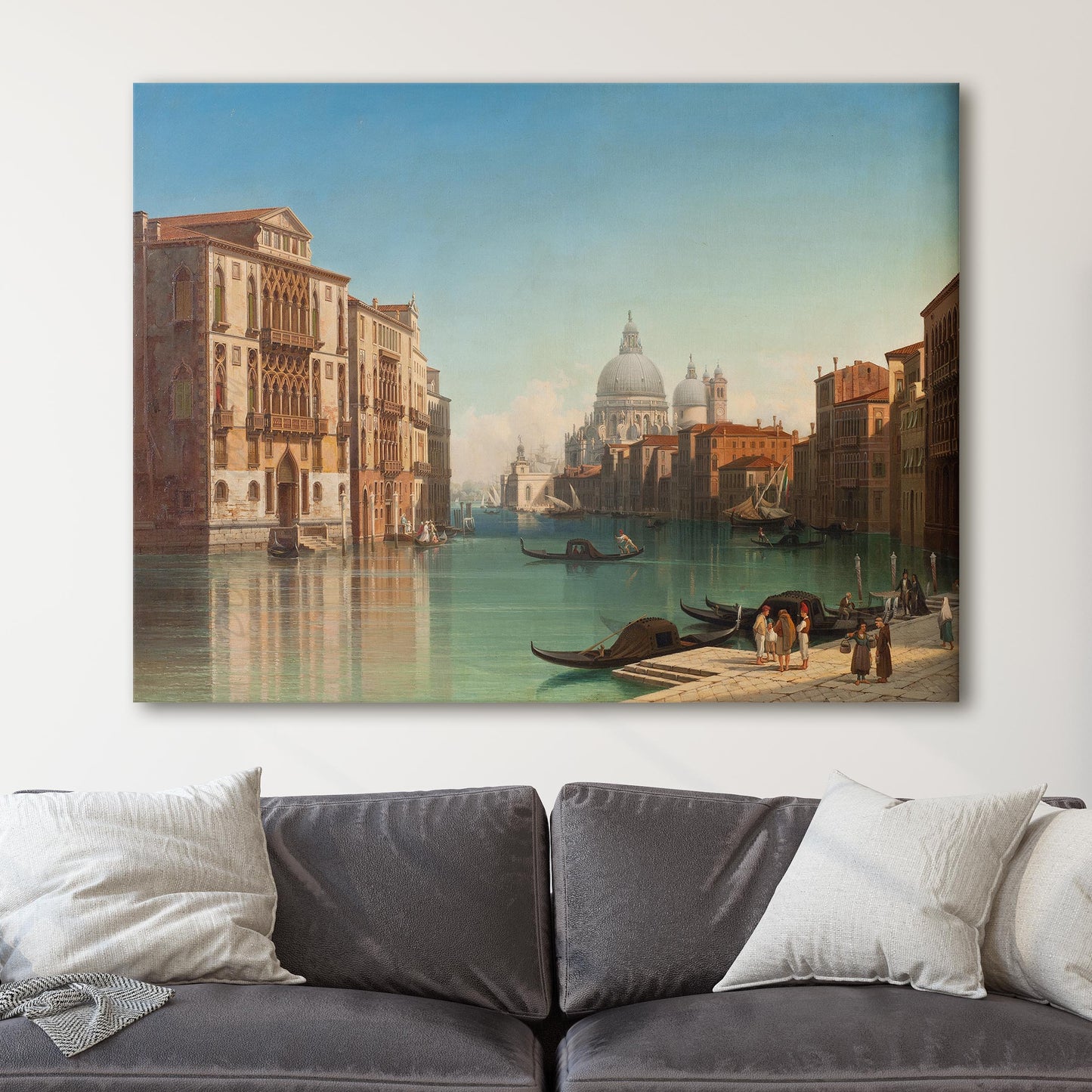 View of the Grand Canal in Venice - Gustaf Wilhelm Palm