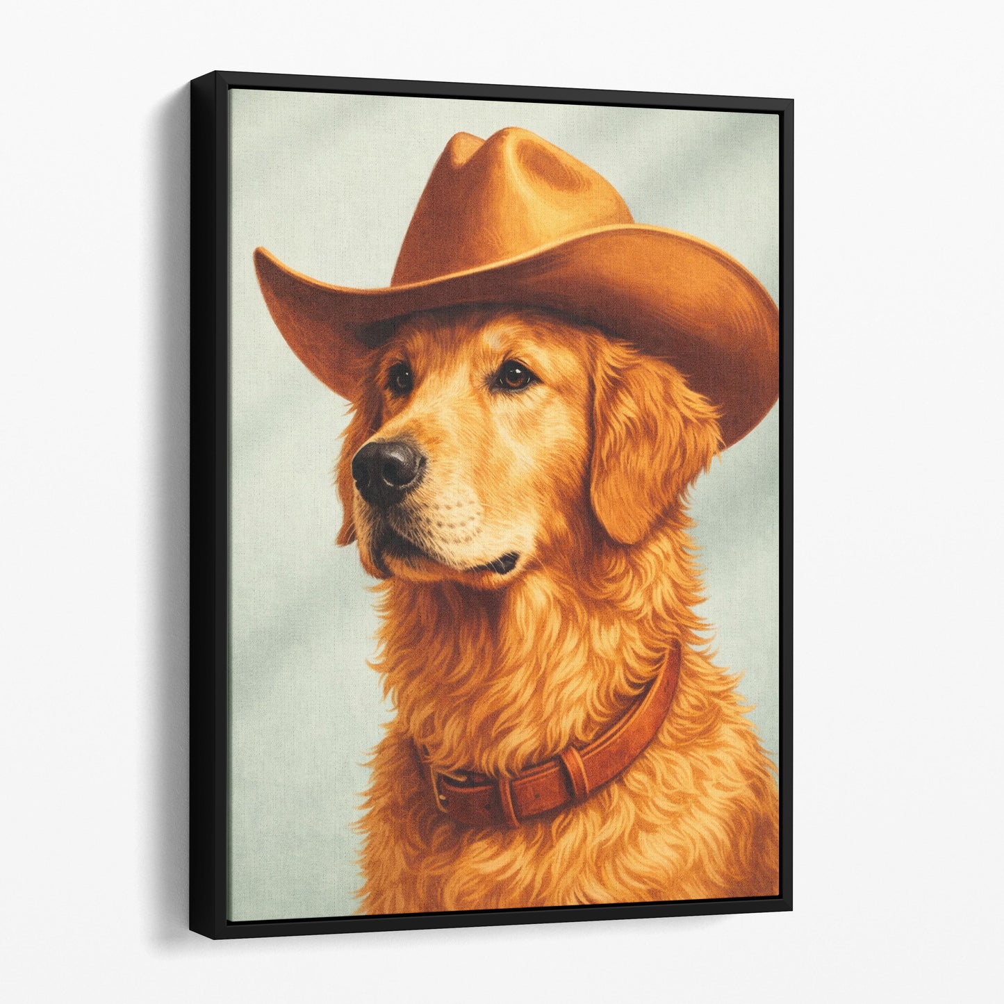 Golden Retriever Dog Cowboy