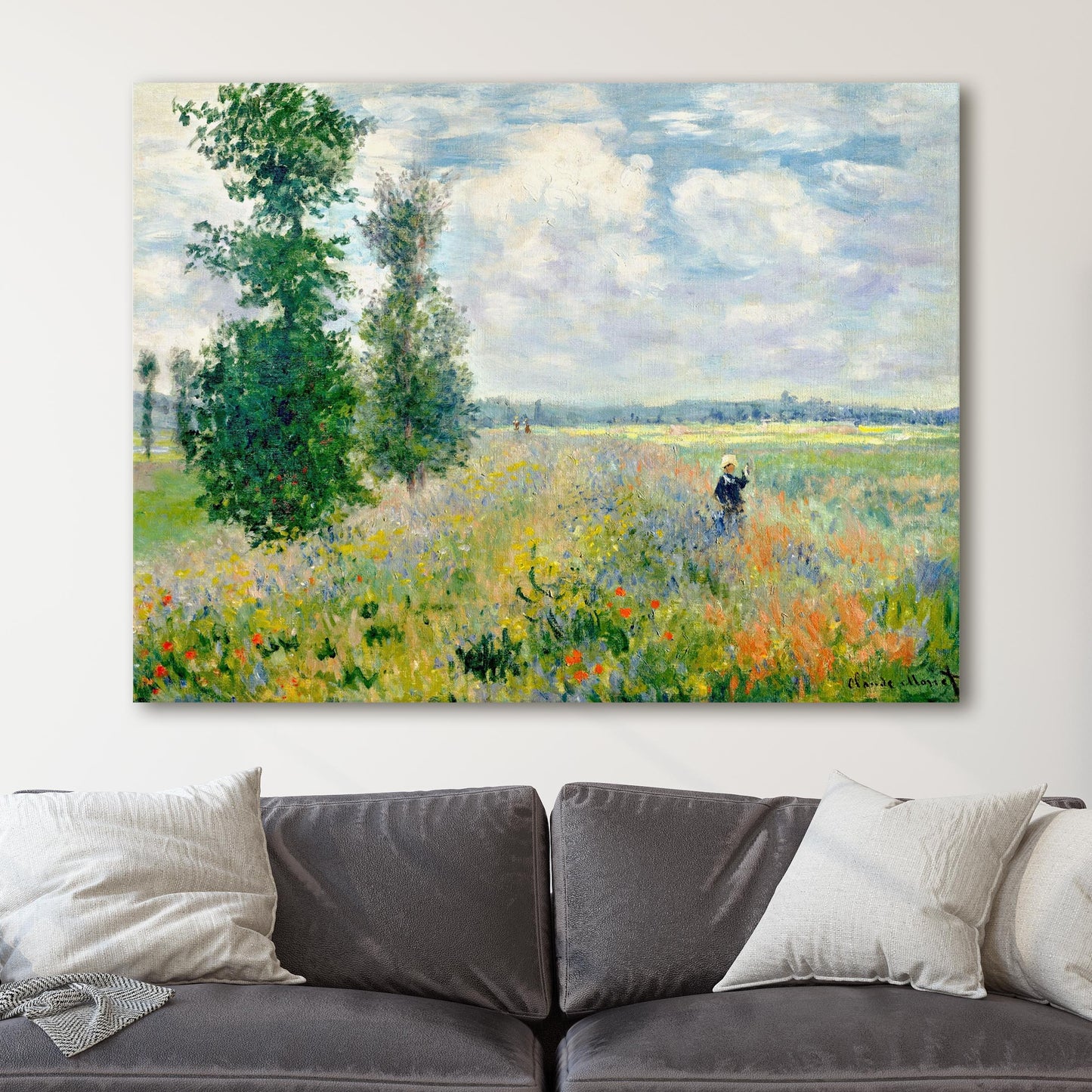 Poppy Fields Near Argenteuil by Claude Monet