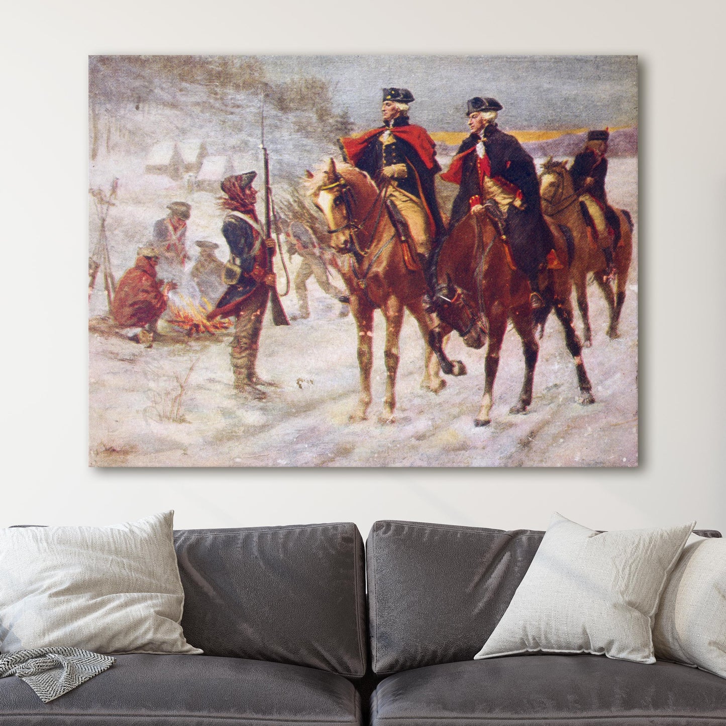Washington and Lafayette at Valley Forge