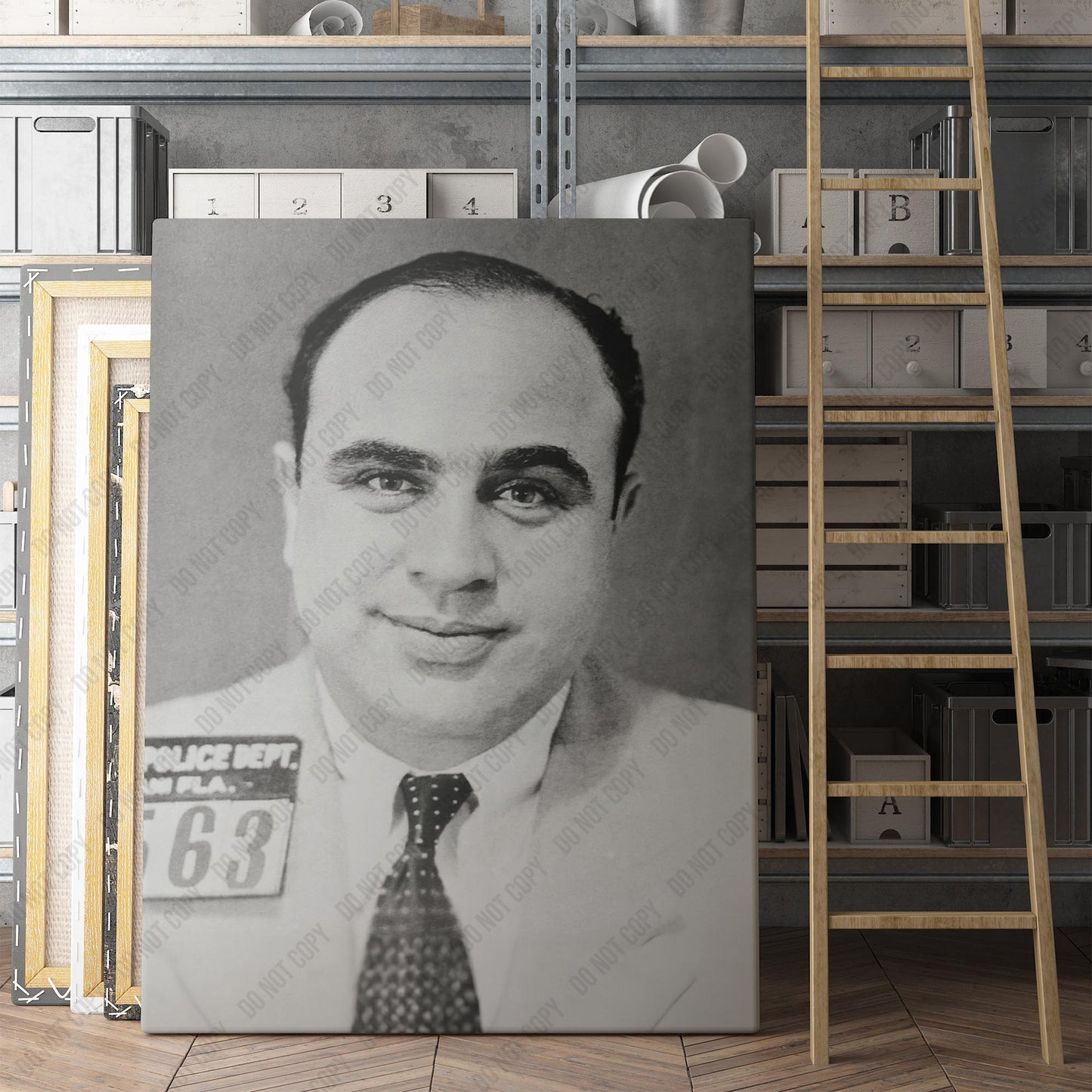 Al Capone Chicago Prison Mug Shot 1931