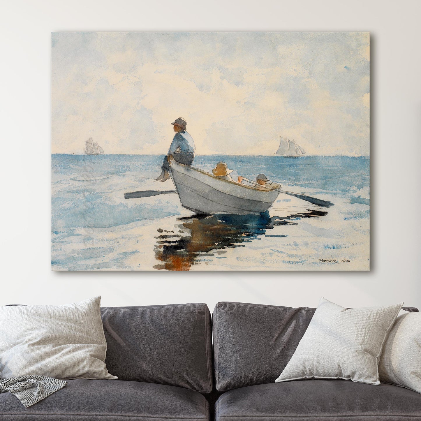 Boys in a Dory by Winslow Homer