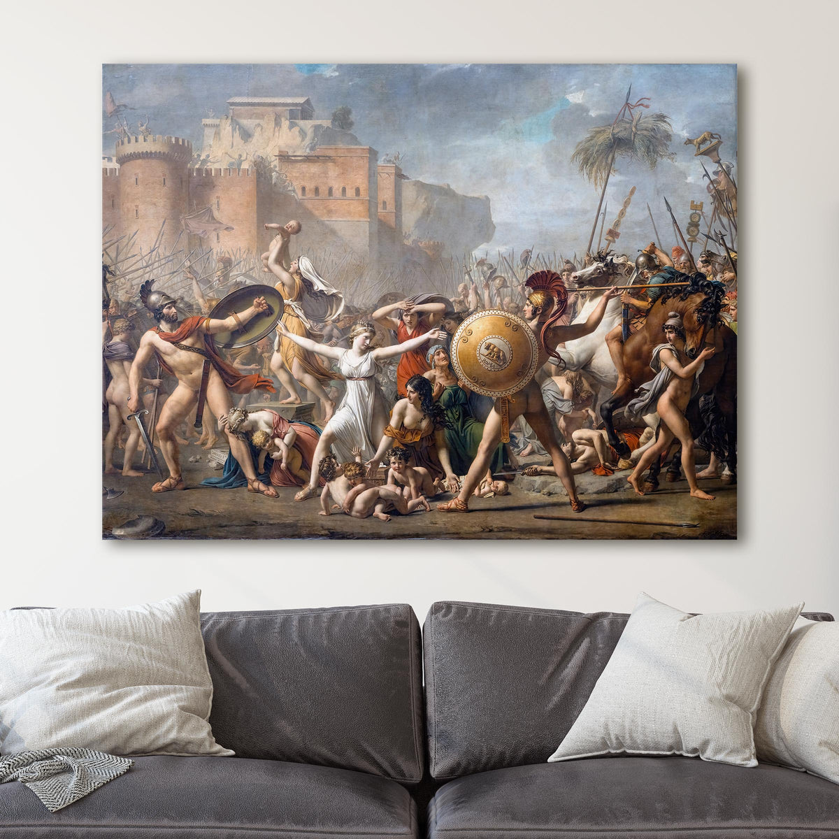 The Intervention of the Sabine Women - Jacques-Louis David