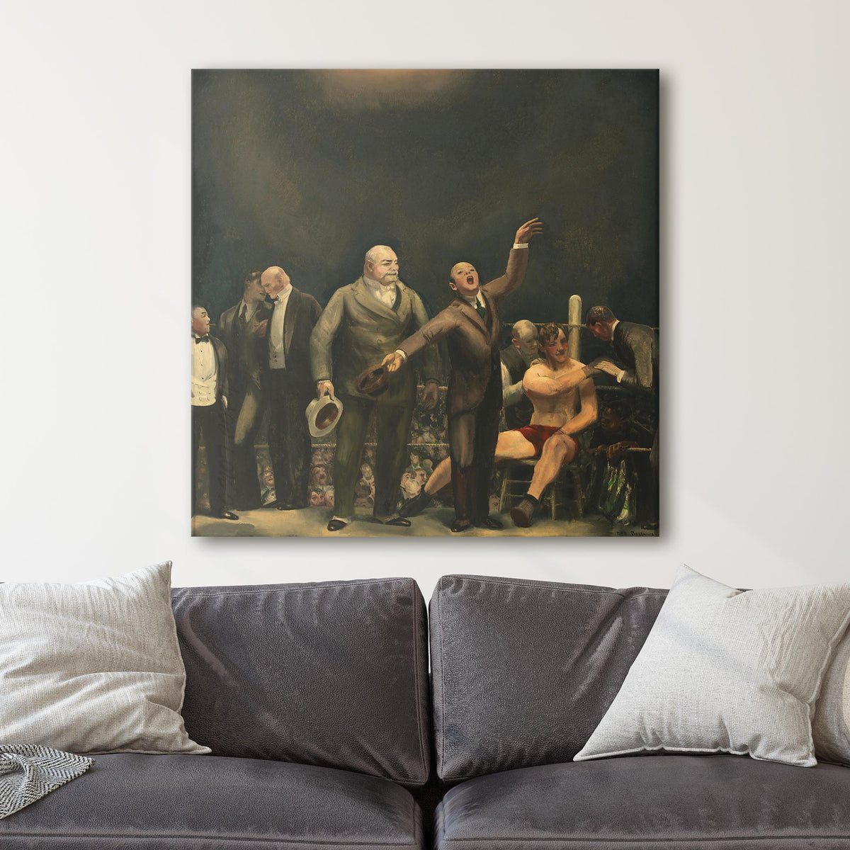 Introducing John L. Sullivan (1923) - George Bellows