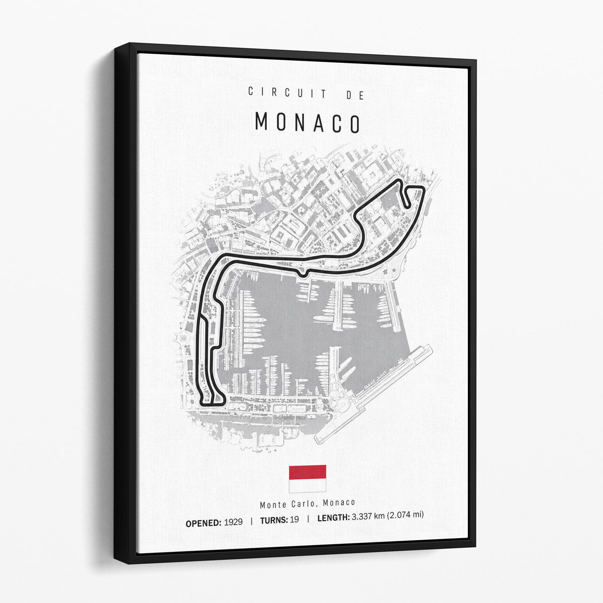 Monaco Grand Prix Race Track Map