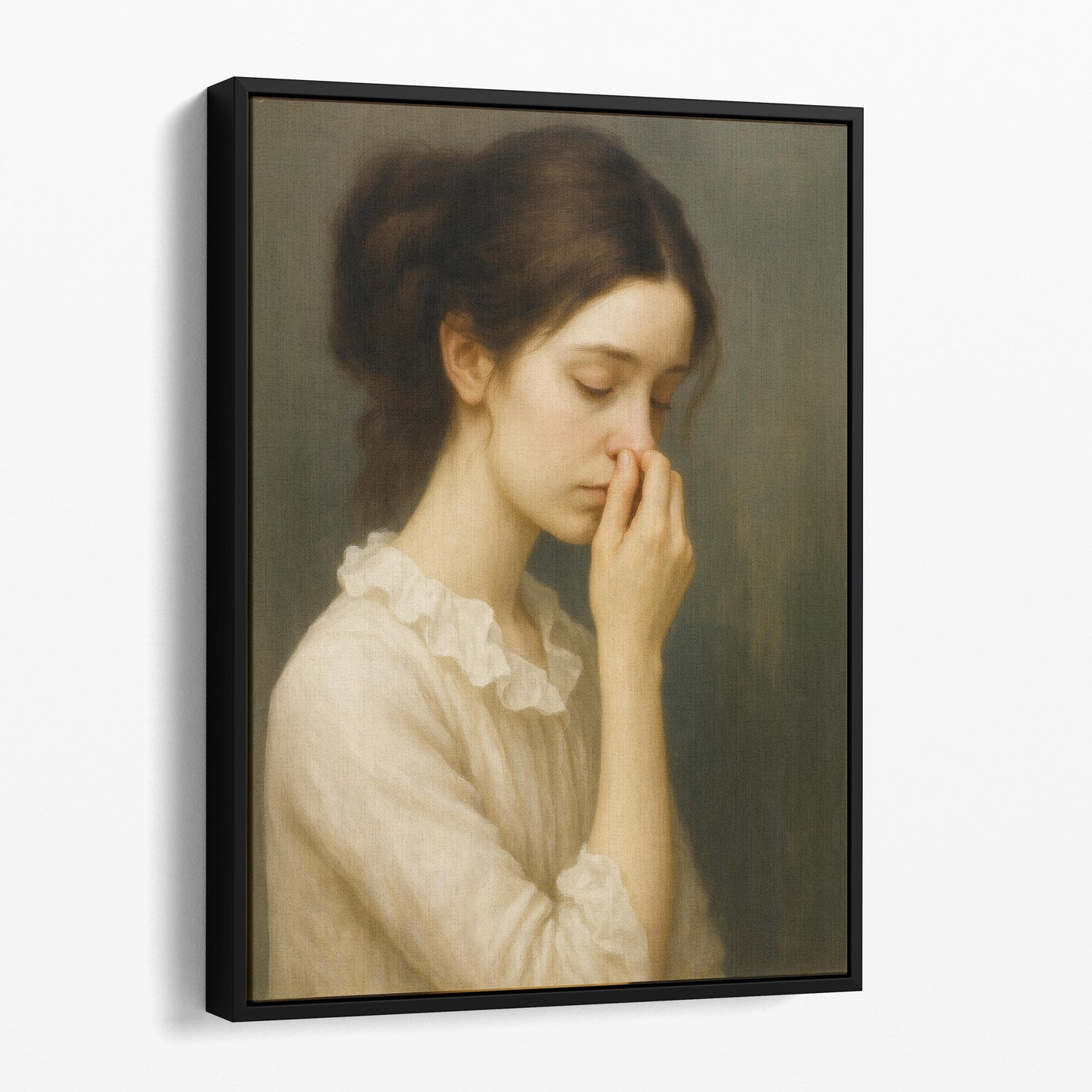 Girl Plugging Her Nose II