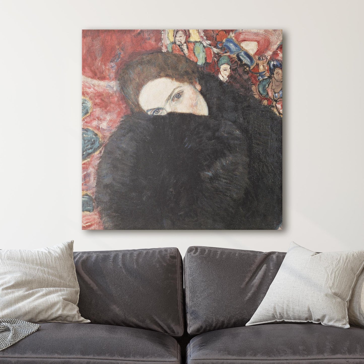Lady with a Muff by Gustav Klimt