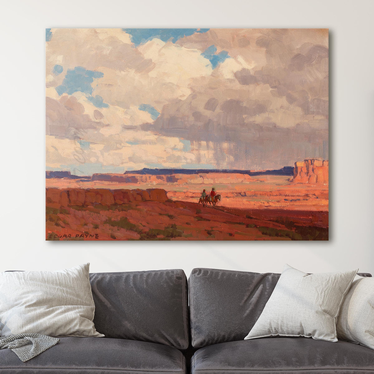 Riders on the Mesa - Edgar Payne