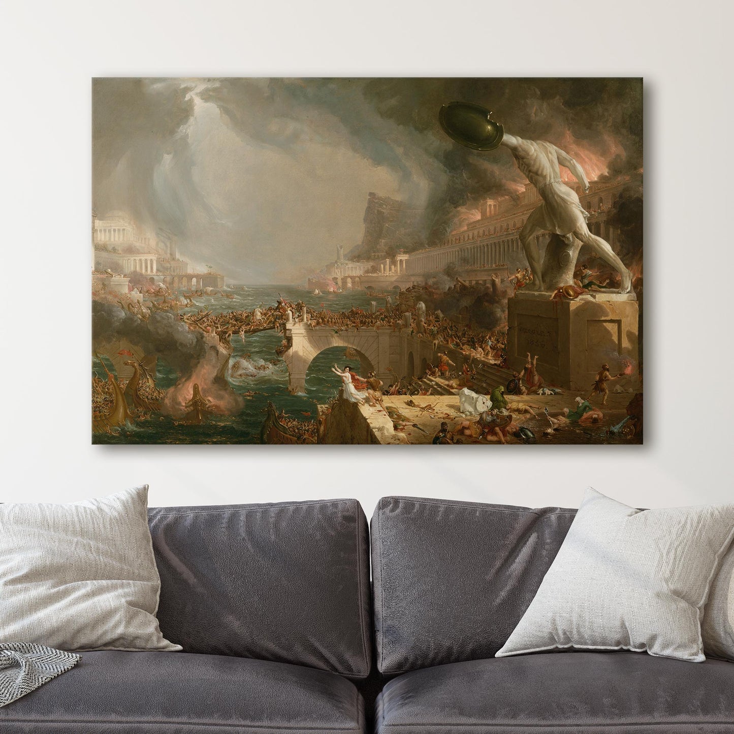 The Course of Empire - Destruction by Thomas Cole